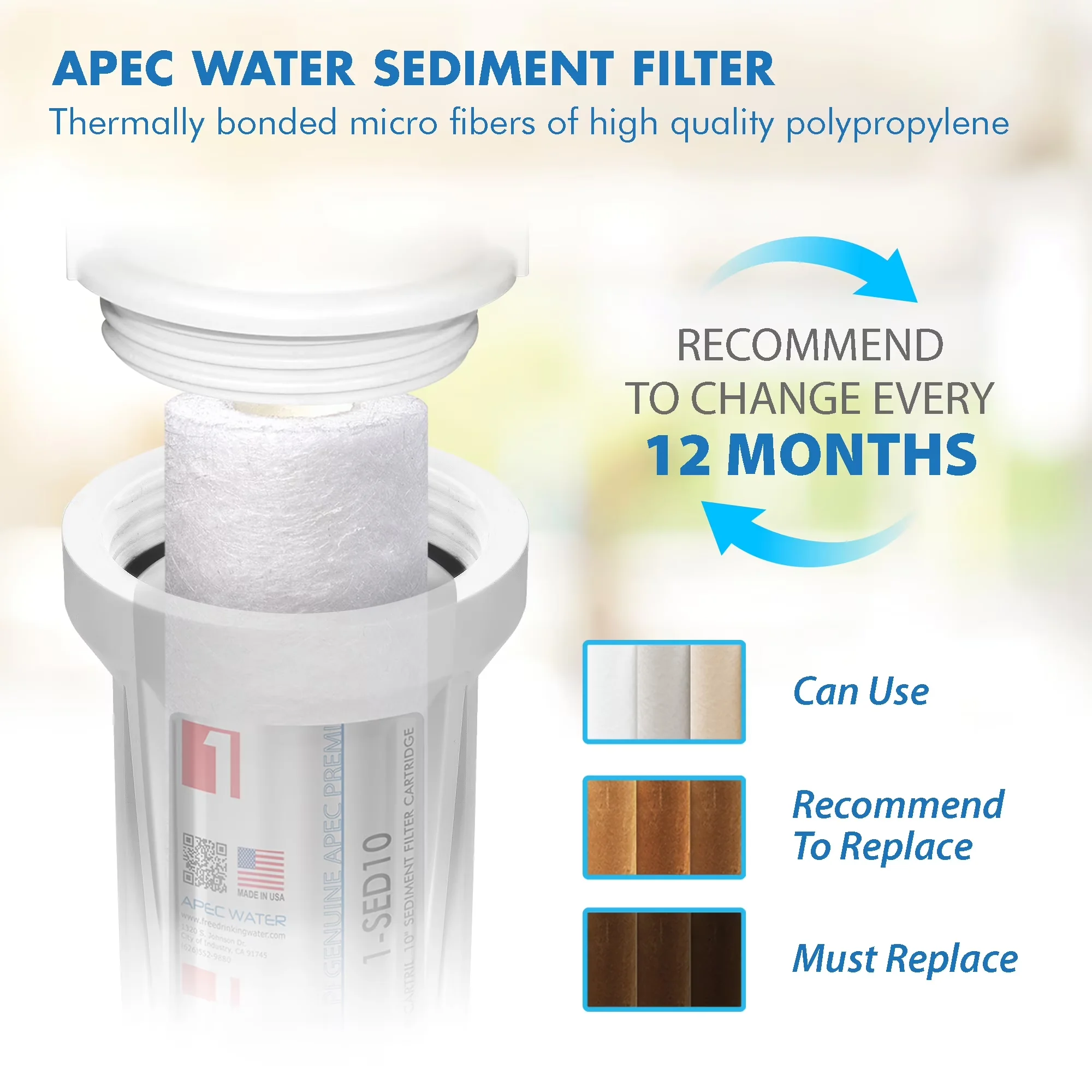 Durable Water Filtration - Filter - Professional Series Model 5F858C