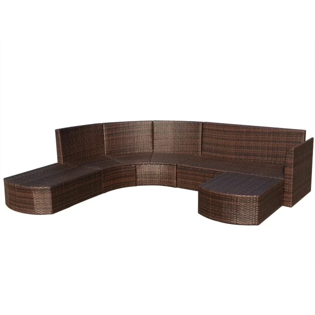 Durable Outdoor Sofas Sectional with Waterproof, Modern, Weather-Resistant - Pe Rattan, Powder-Coated Steel Grey Model DD5510