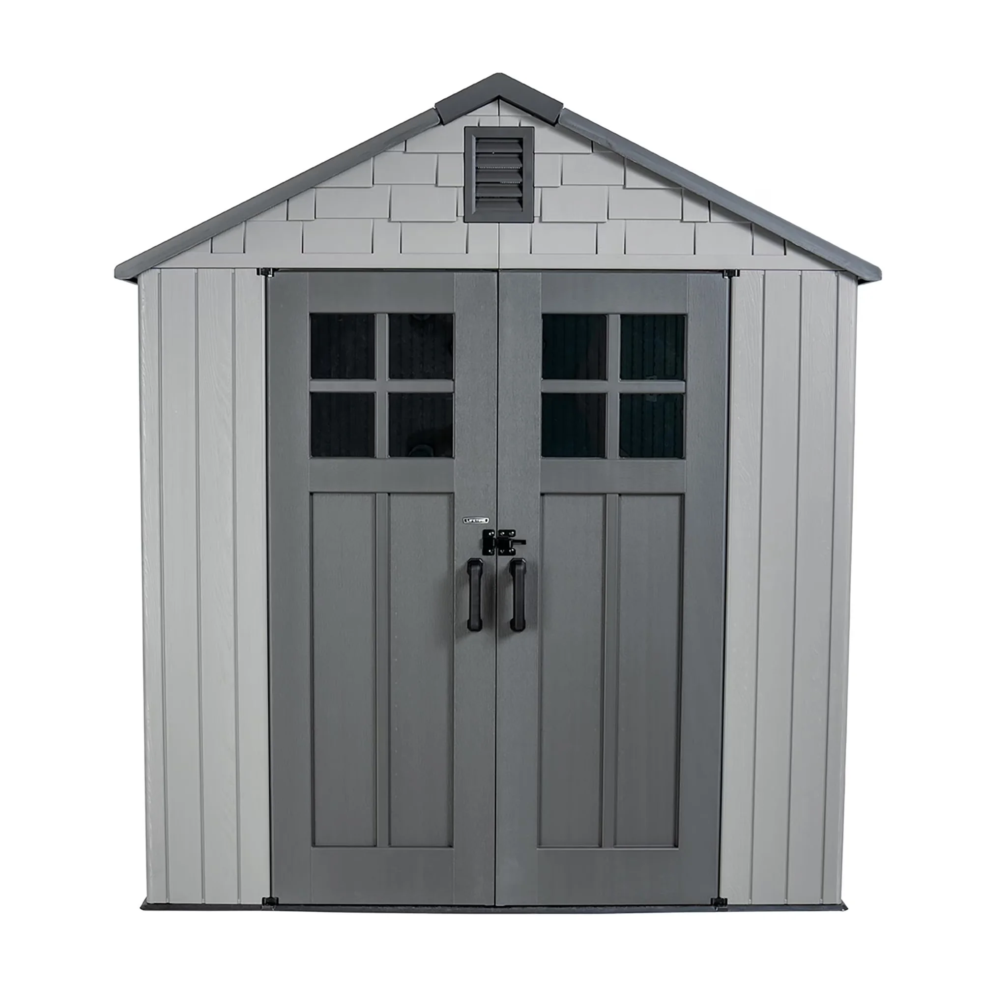 Innovative Shed with Impact-Resistant, Uv Resistant, Lockable Door - High-Density Polyethylene (Hdpe) Gray Model AB62BC