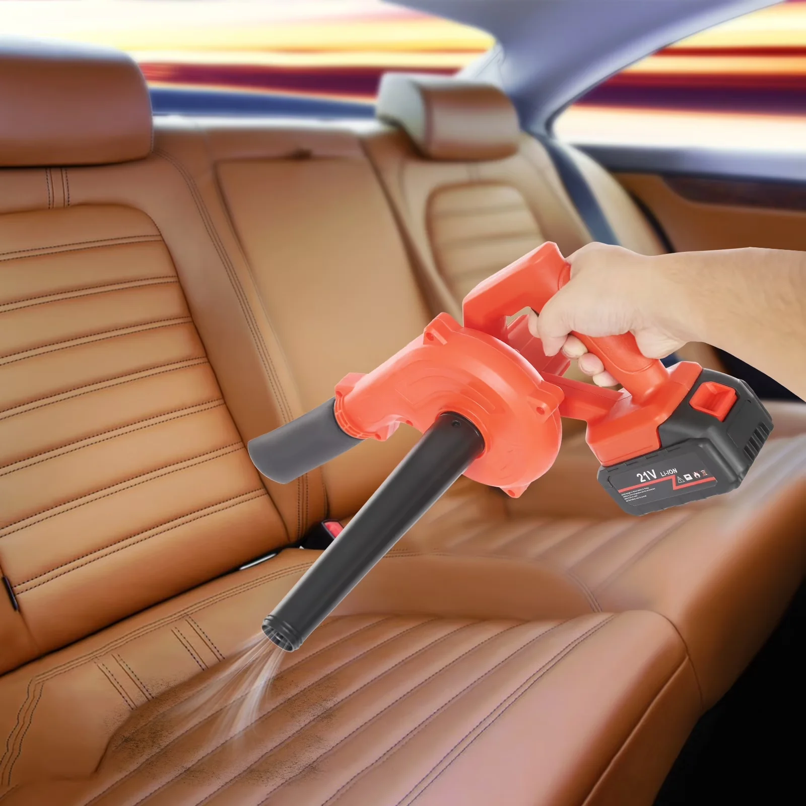 Leaf Blower Efficient with 20V, 21000 RPM, Cordless & Vacuum for Home - Long-Lasting Performance Model 8F635D