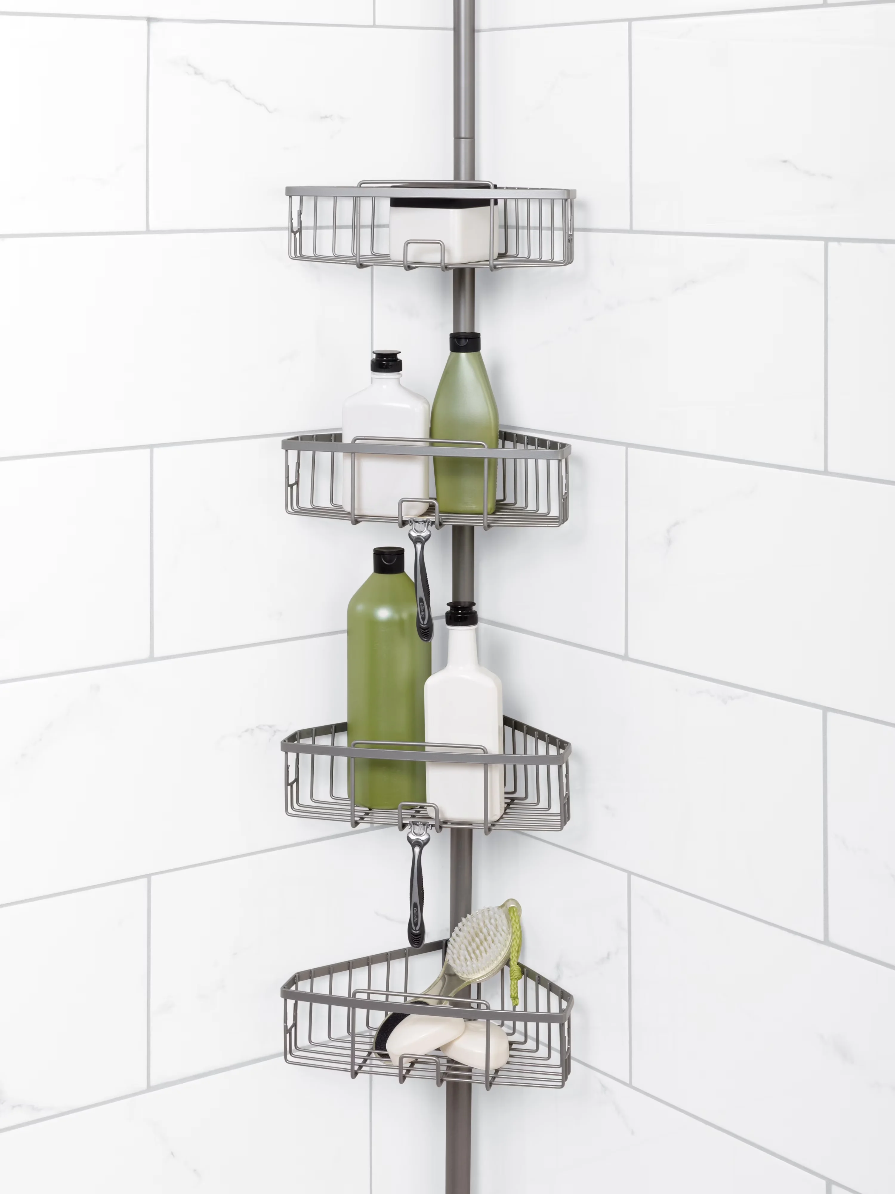 Professional Bathroom Renovation with Rust Resistant, Expandable - Metal Silver Model 0B37E1