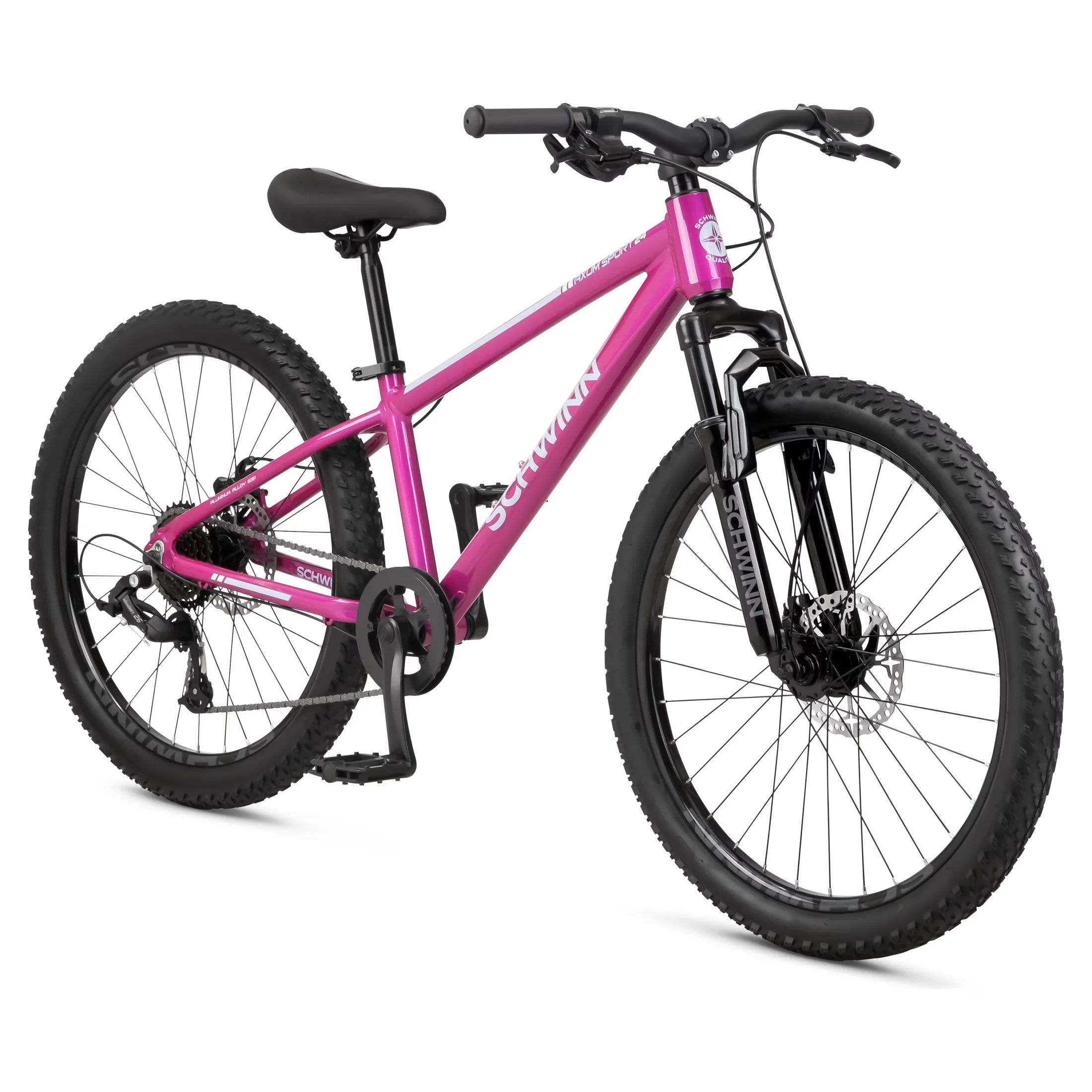 Classic Mountain Bike with Adjustable Seat Height, Axum Sport Youth Unisex 24-in. - Pink Model 411AC0
