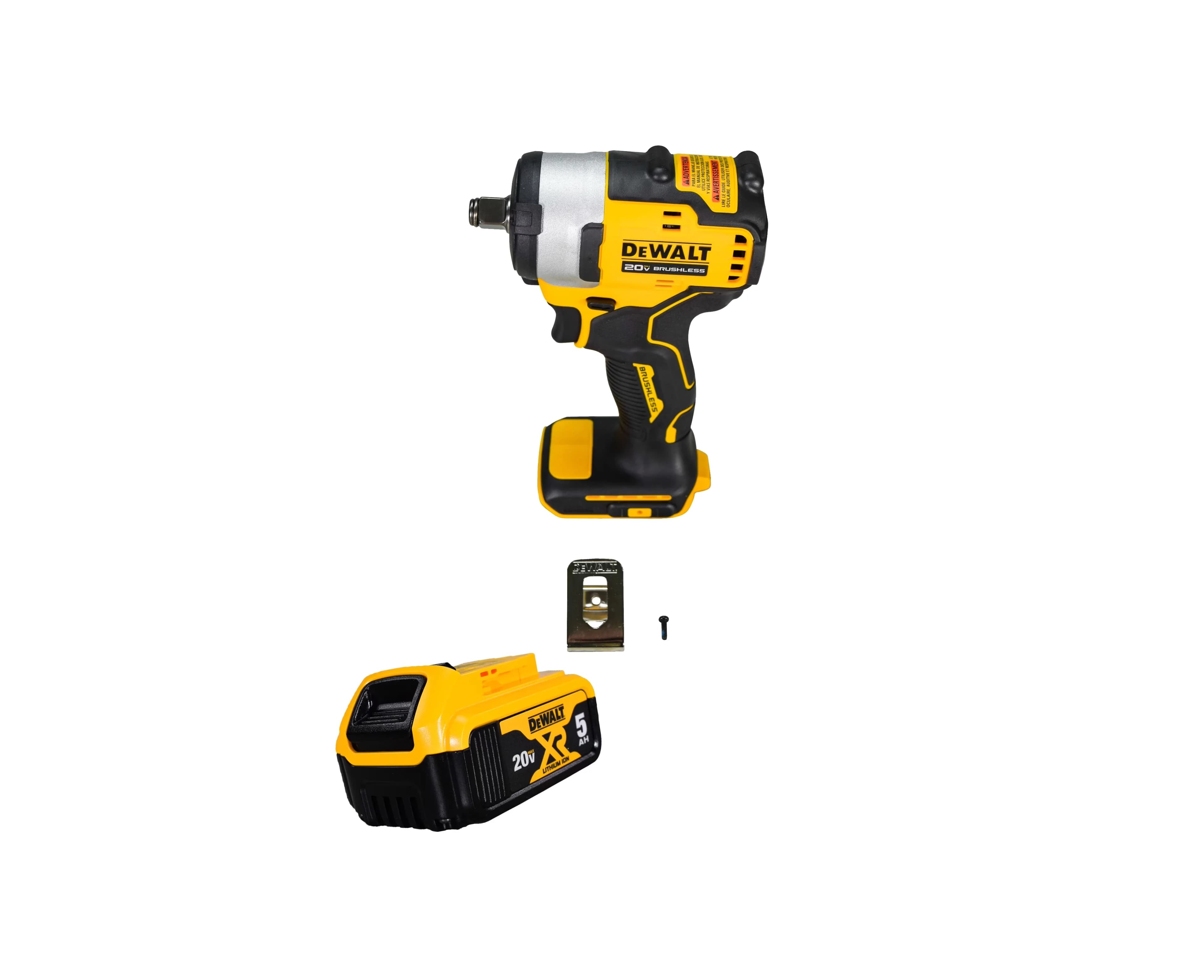Drills Driver Quality with Battery, 20V, 20V MAX 1/2" Cordless Impact Wrench - Model C01853