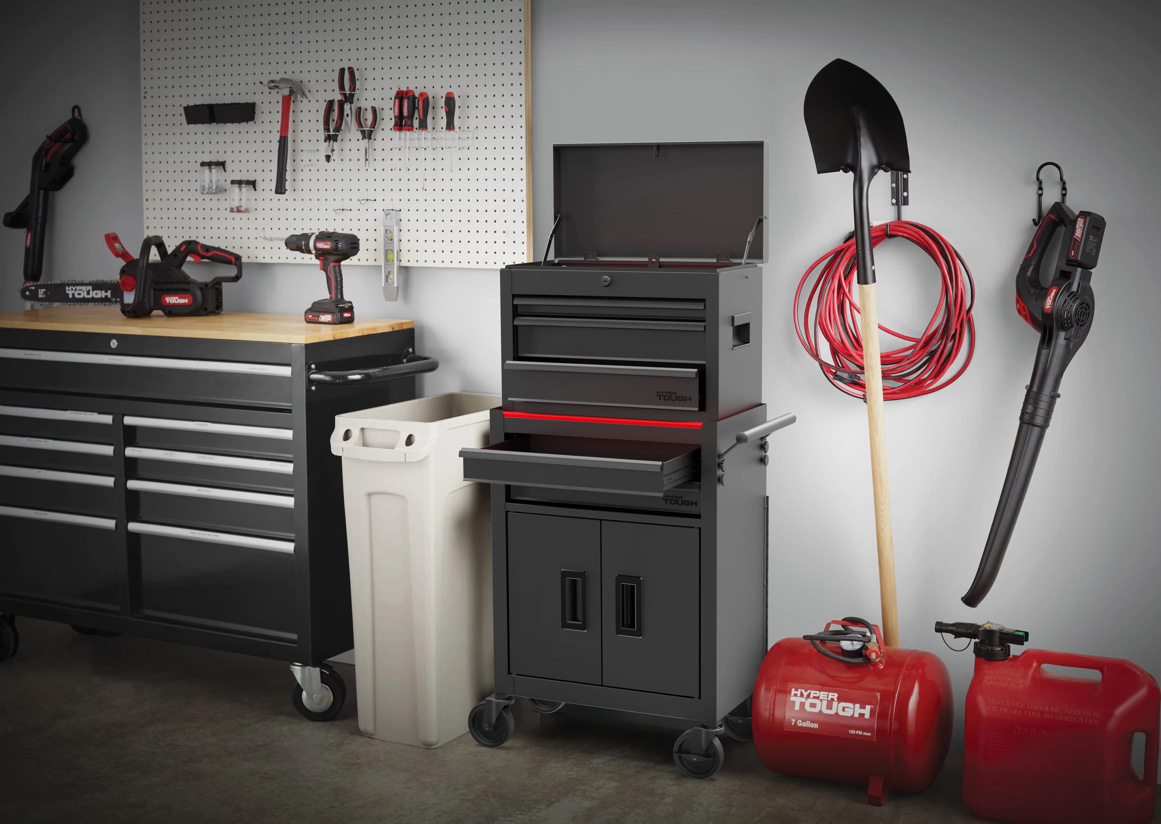 Toolstorage Innovative with Lockable, Heavy-Duty, Ball-Bearing Slides - Metal Black Model B6702F