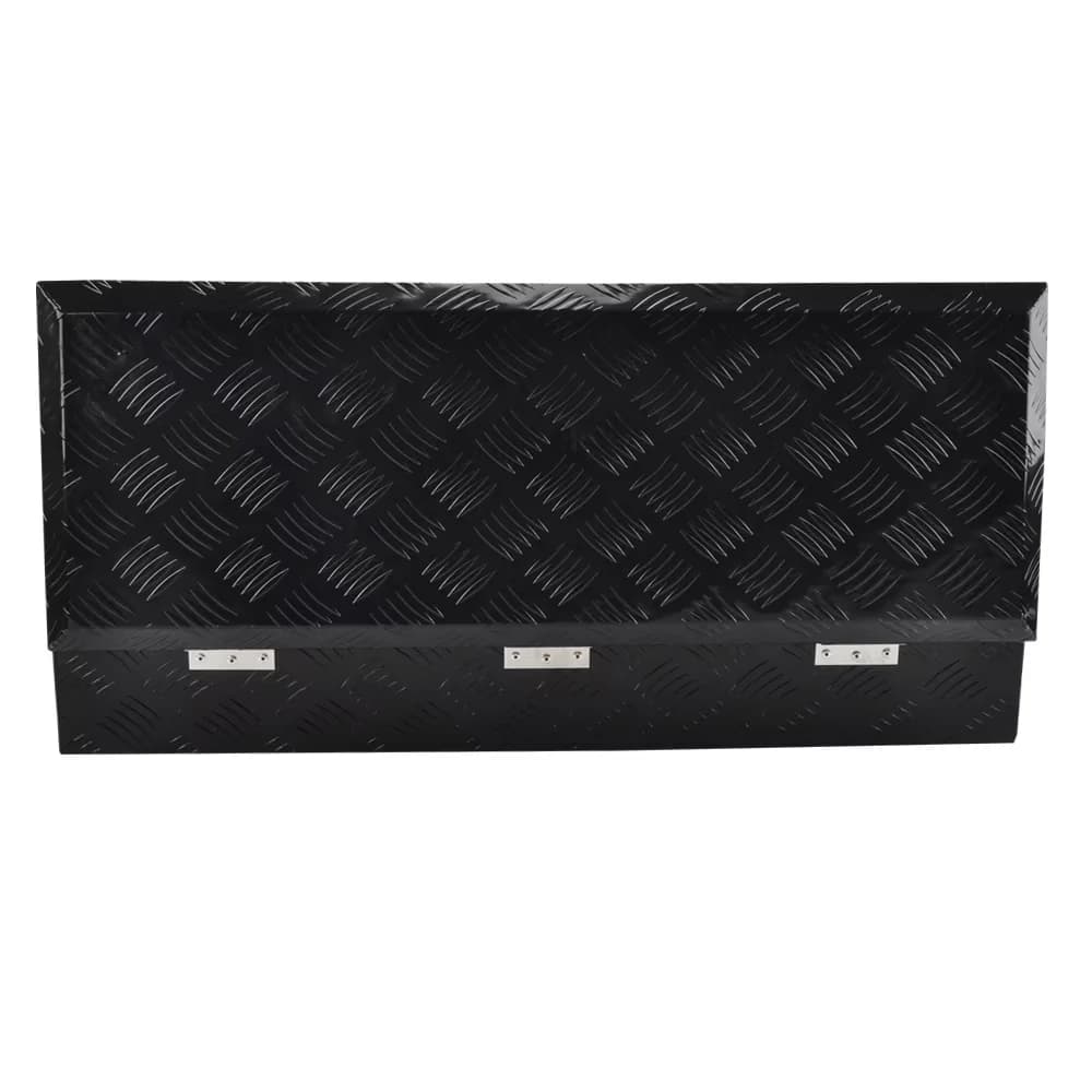 Modern Toolstorage with Storage, Black, Heavy Duty Aluminum Tool Box - Black Aluminum Model E3E4C1