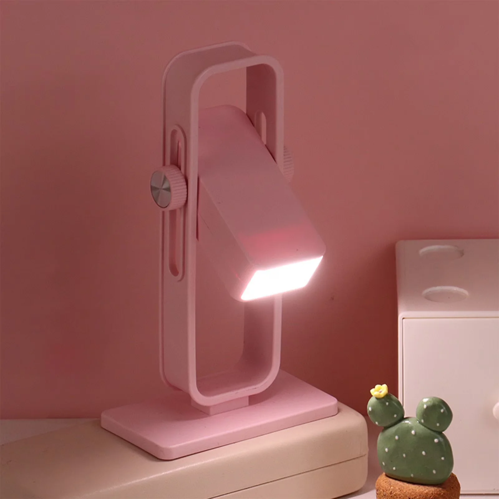 Desk Lamp Reliable with LED, Battery, Dimmable - Abs Pink Table - Long-Lasting Performance Model 184CB4