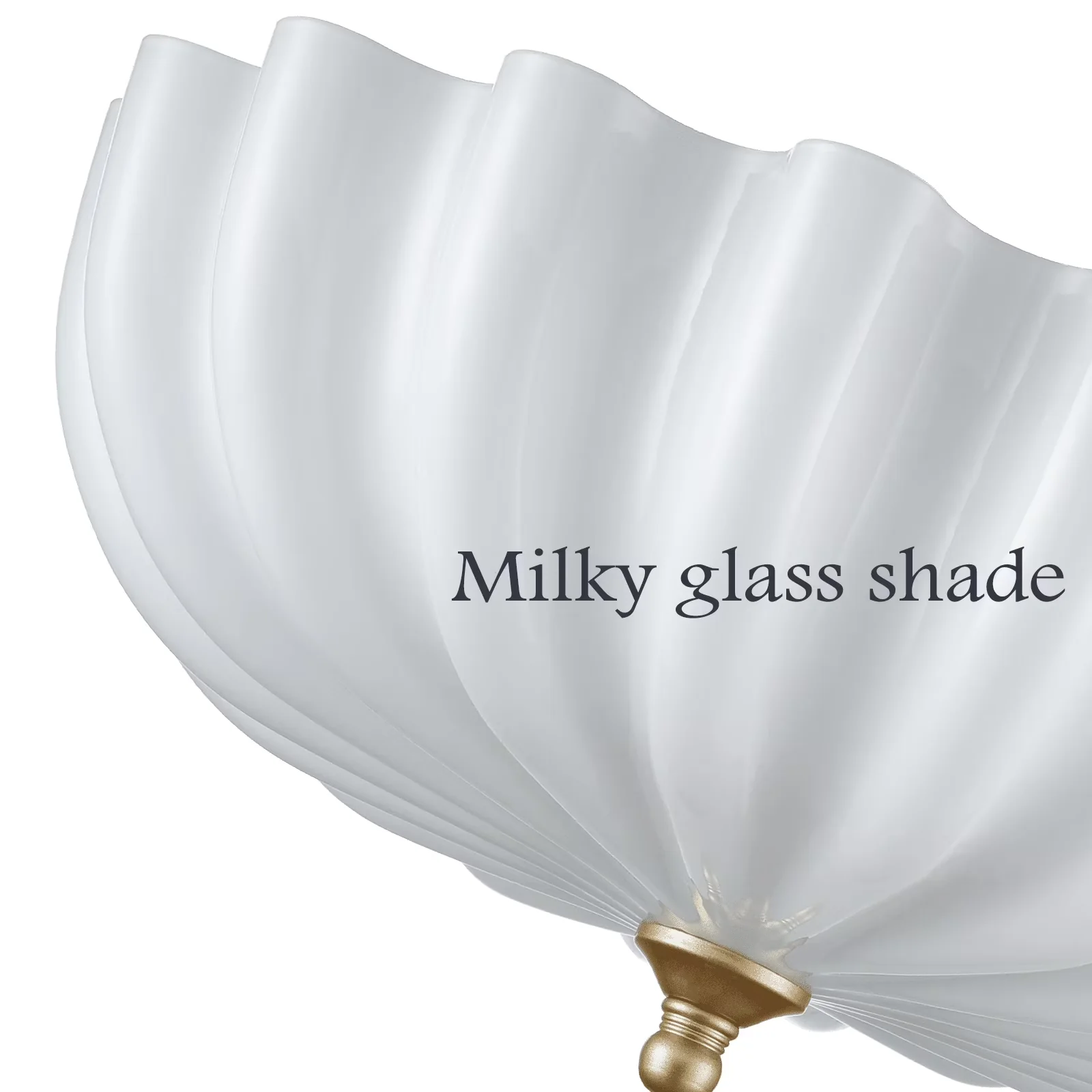 Classic Ceiling Lights Fixture with Incandescent, Dimmable, Bulb Base: E26 - Gold Metal;Glass Model 1F0ACC