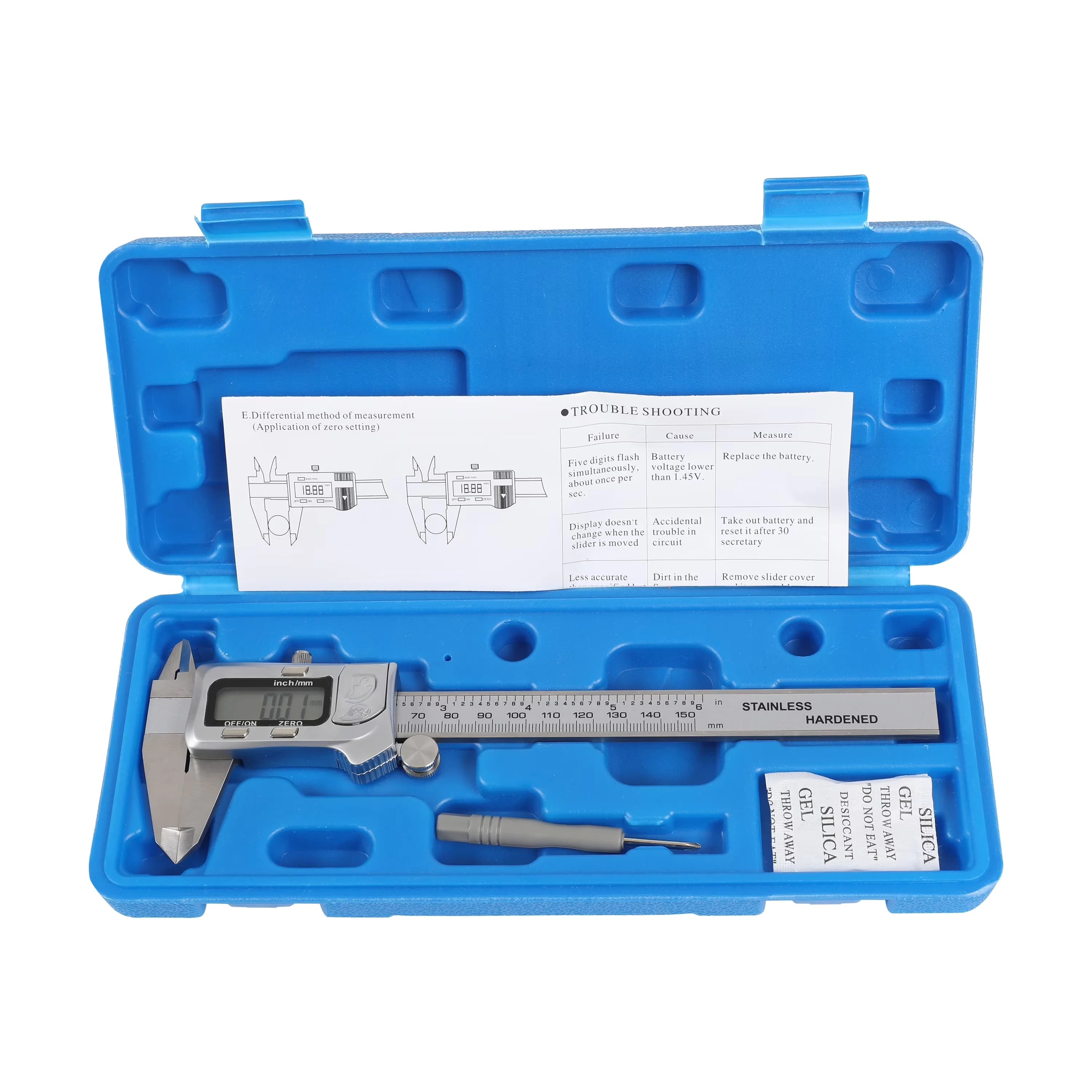 Quality Measuring Layout with Accurate Measurement, Inch/Metric - Stainless Steel Model 189C7E