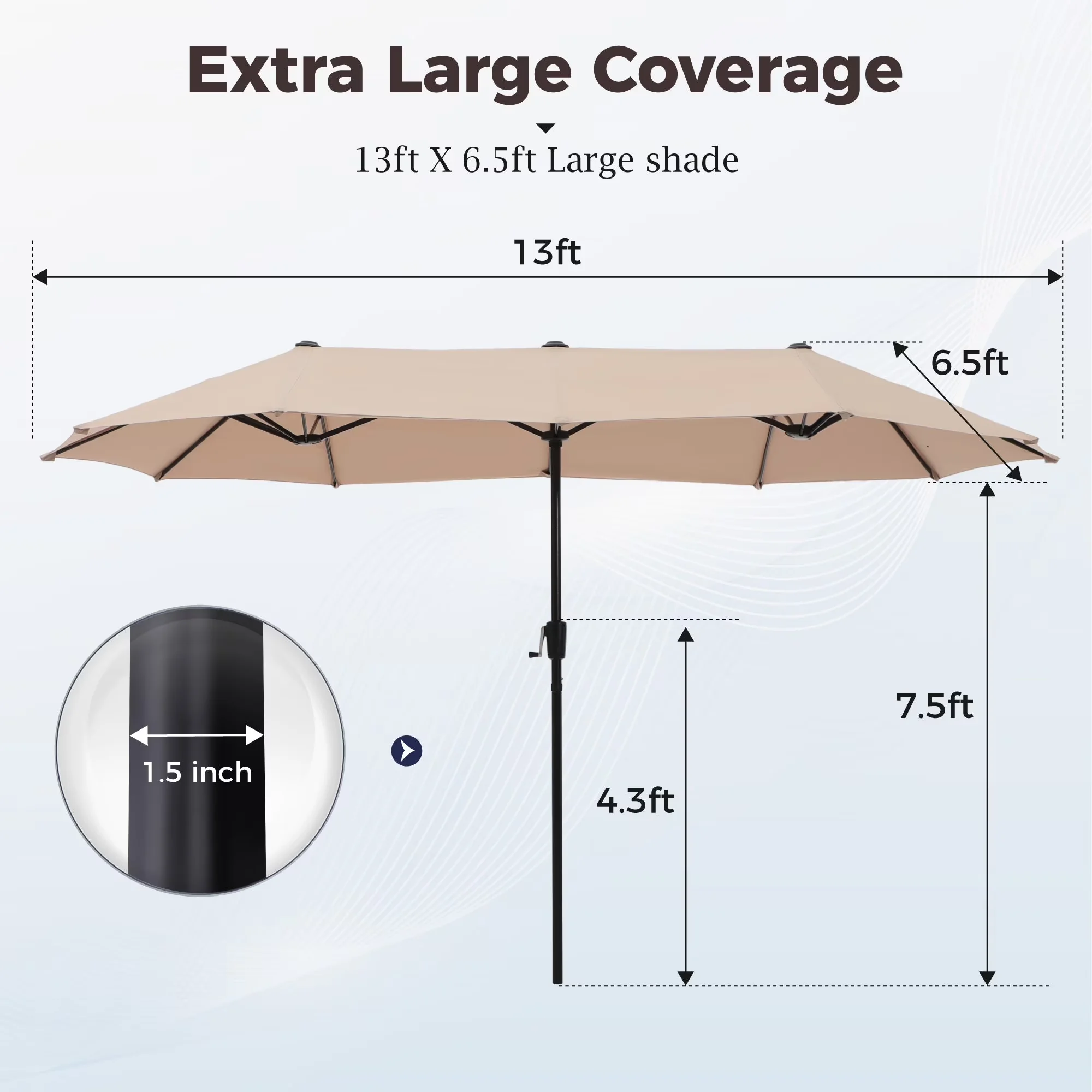 Patio Dining Set Stylish with Weatherproof, Rattan Chairs & Rectangle Table - Metal, Polyester, Rattan Beige Model C41FD3