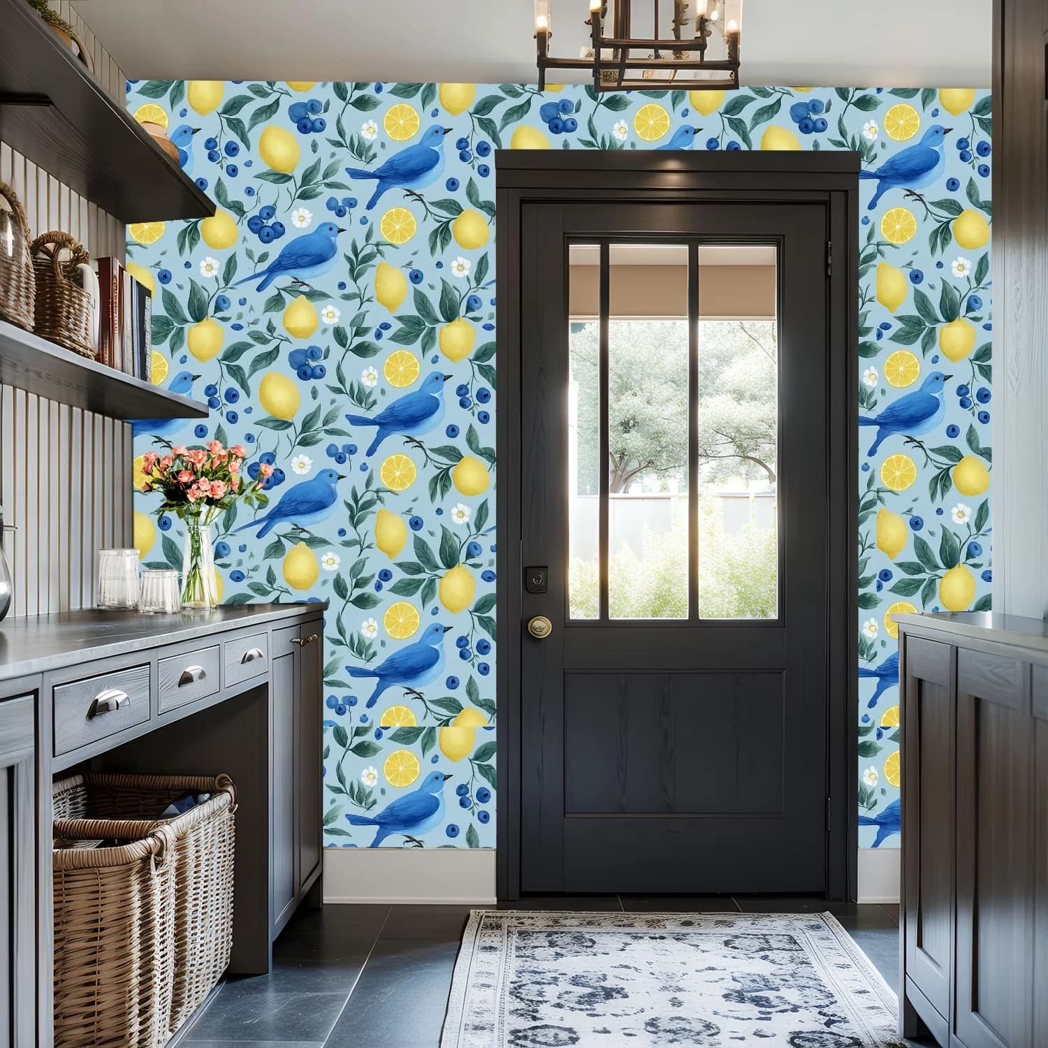 Wallpaper Premium with Waterproof - Vinyl 17.7"W x 118"L 7in - Traditional Style Model F7A835