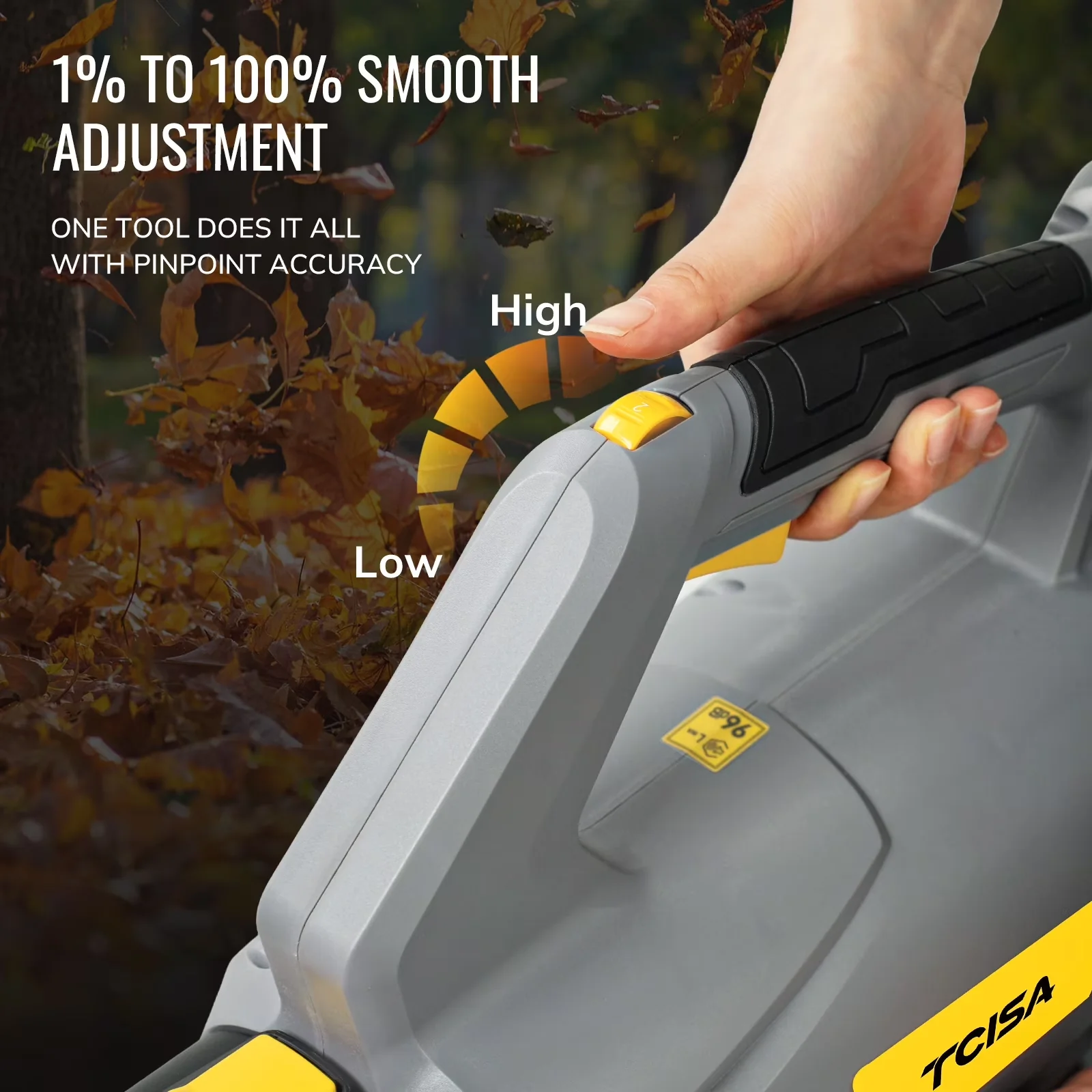 Leaf Blower Essential with Battery, 20V, Power for Garage, Garden - Ergonomic Design Model 8C4405