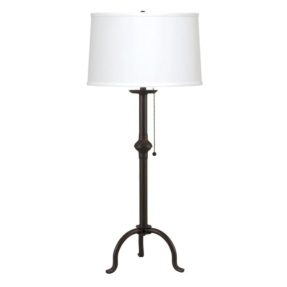 Innovative Table Lamp with Incandescent, Dimmable, Family: Craftsman - Iron Black Model 0DCF76