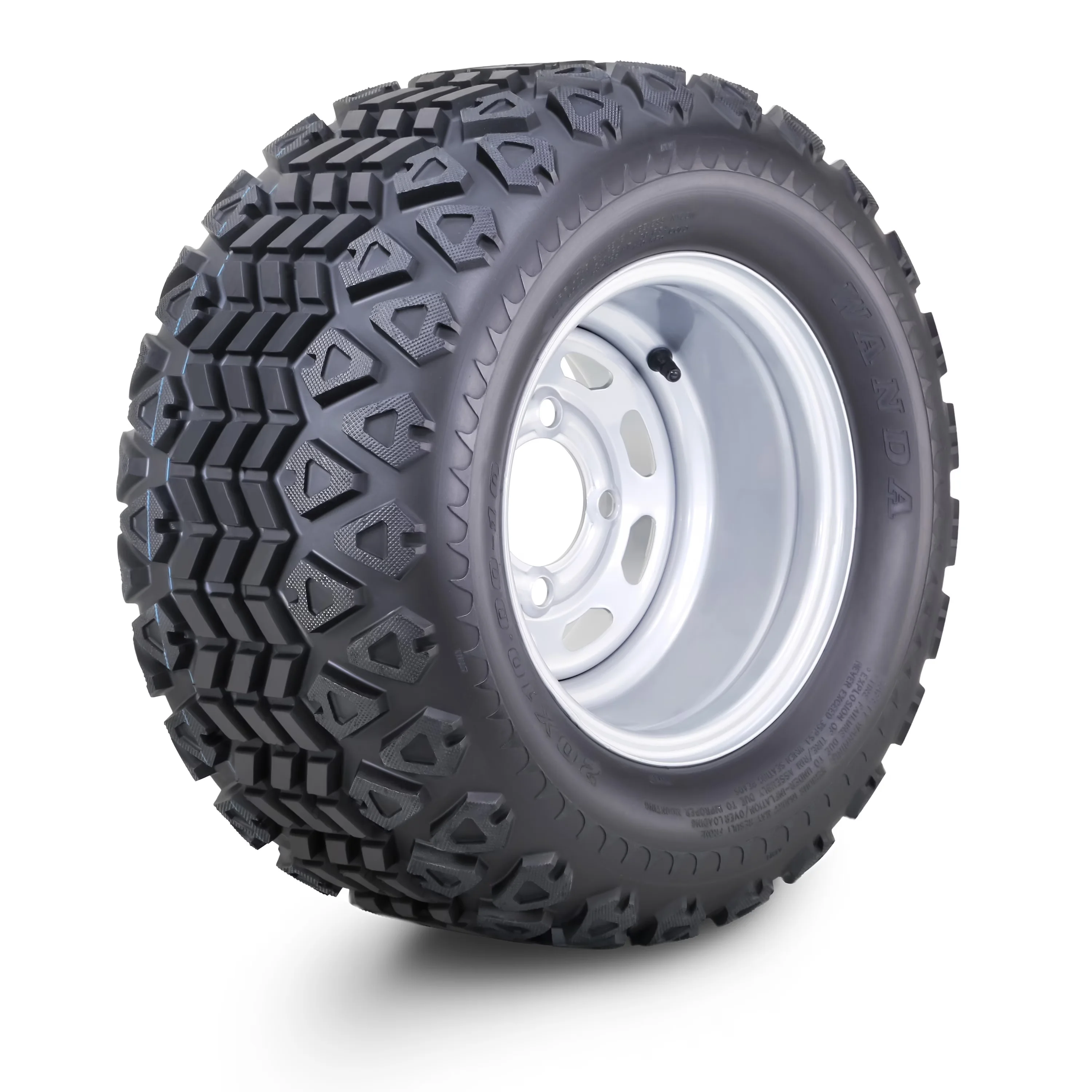 Innovative Golf Cart Tire with Smooth, & Wheel Assembly 20X10-10 - Long-Lasting Performance Model D5247B