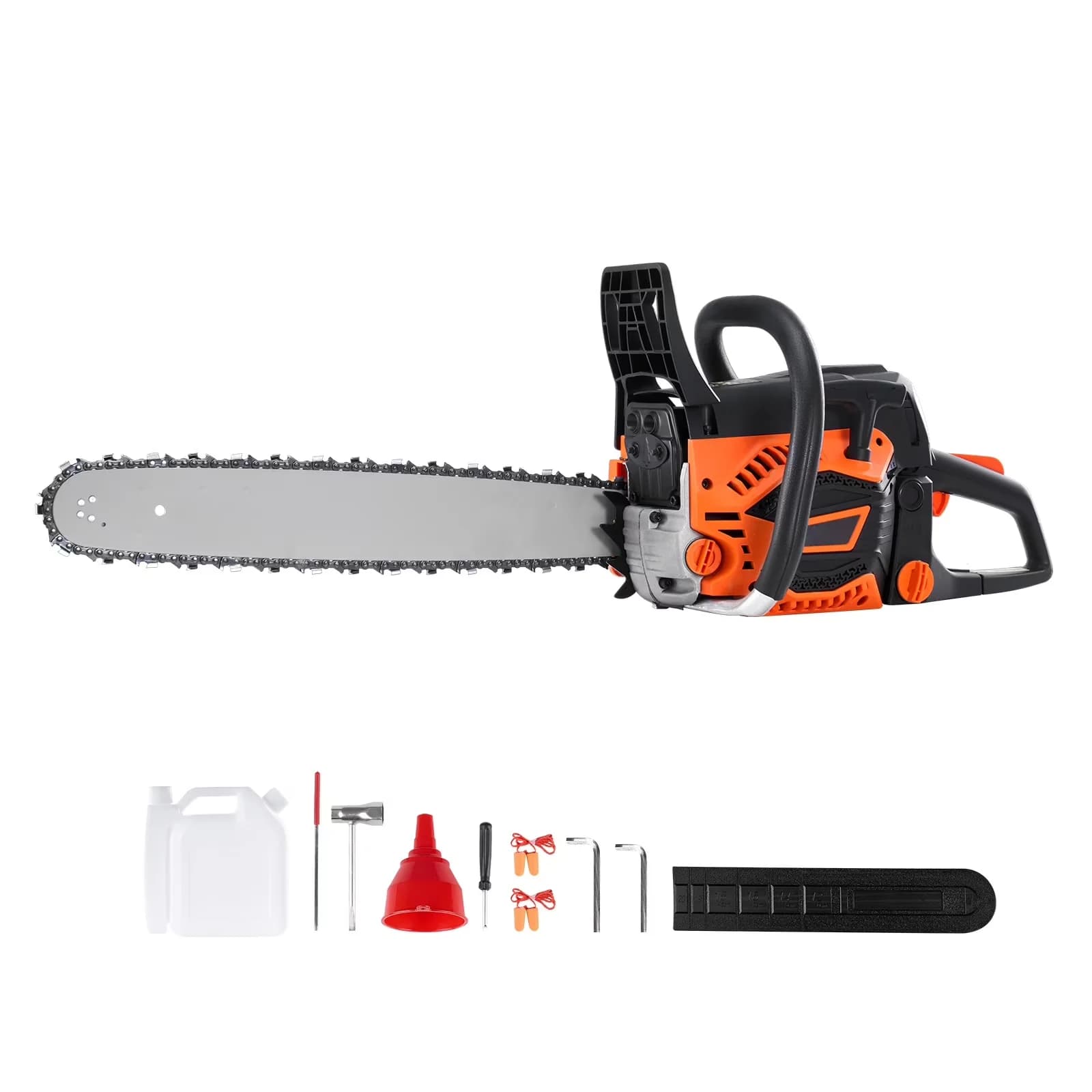 Essential Chainsaw with Anti-Vibration, 20in Bar, 58cc Gas - Black 2HP Model 8BC057