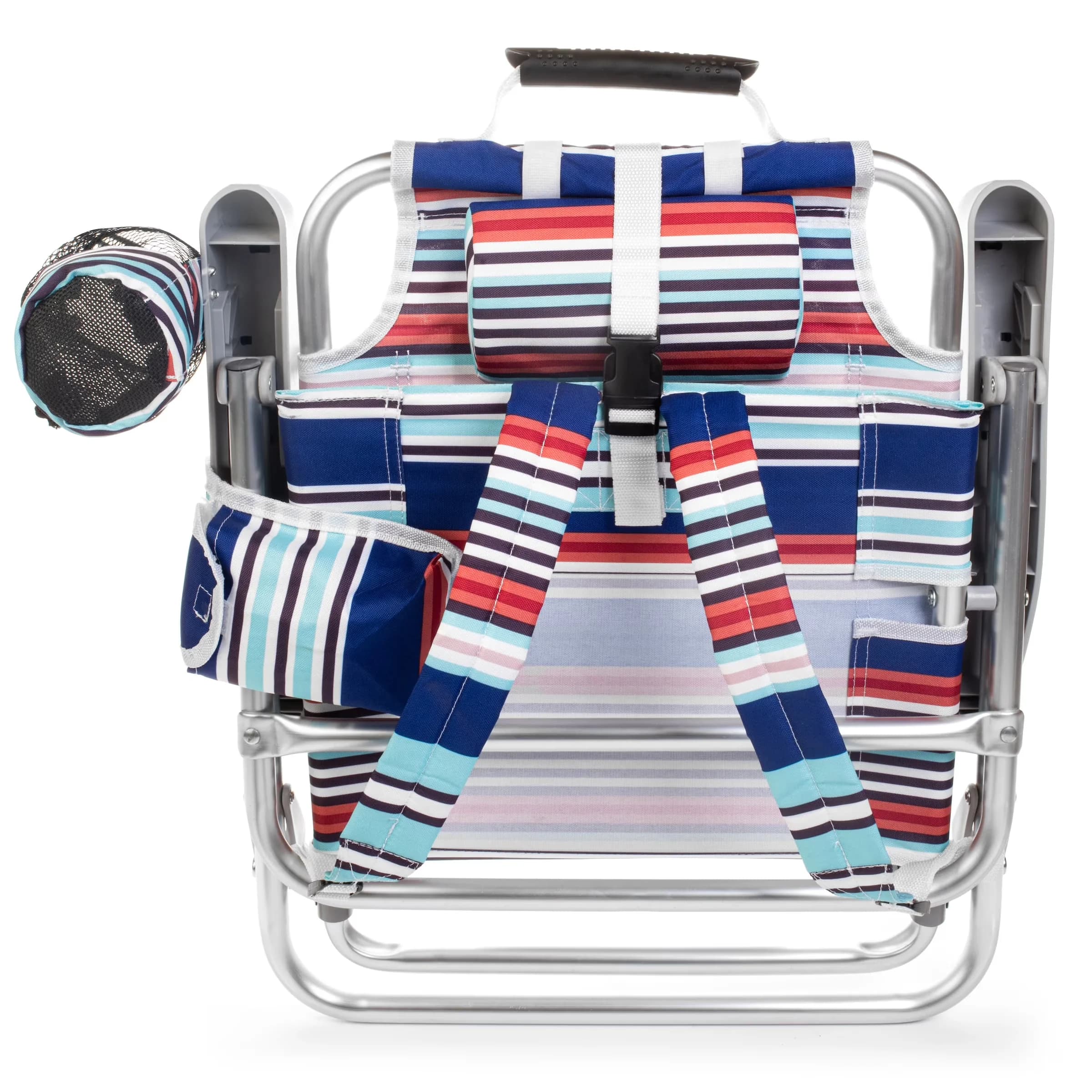 Reliable Beach Chair with Folding, Set of 1, Folding Backpack Kids - Aluminum Blue Model 9AD4D3