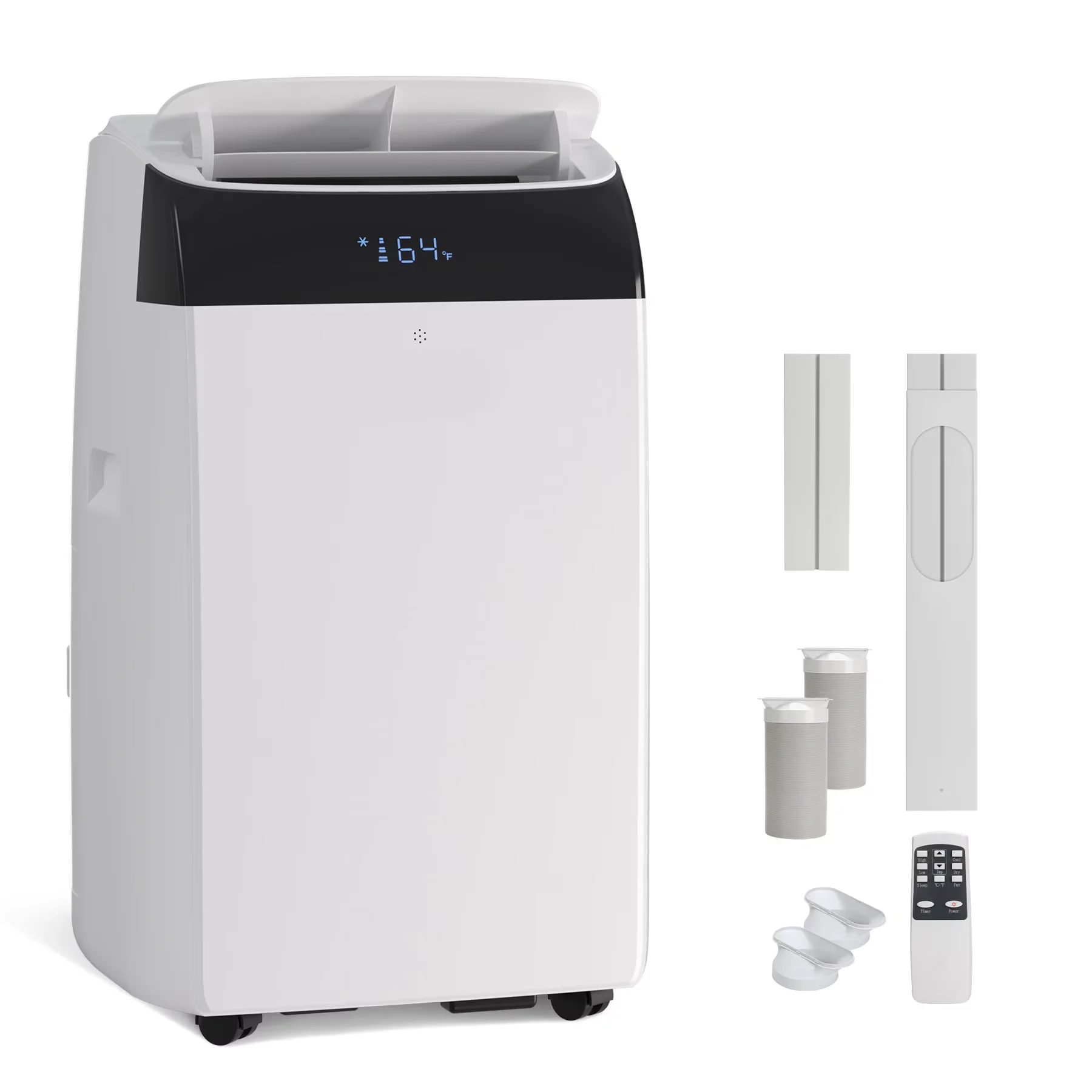 Durable Air Conditioner with 14000 BTU, Timer, Variable Speed - White for Large, Rooms Model 36FBDF