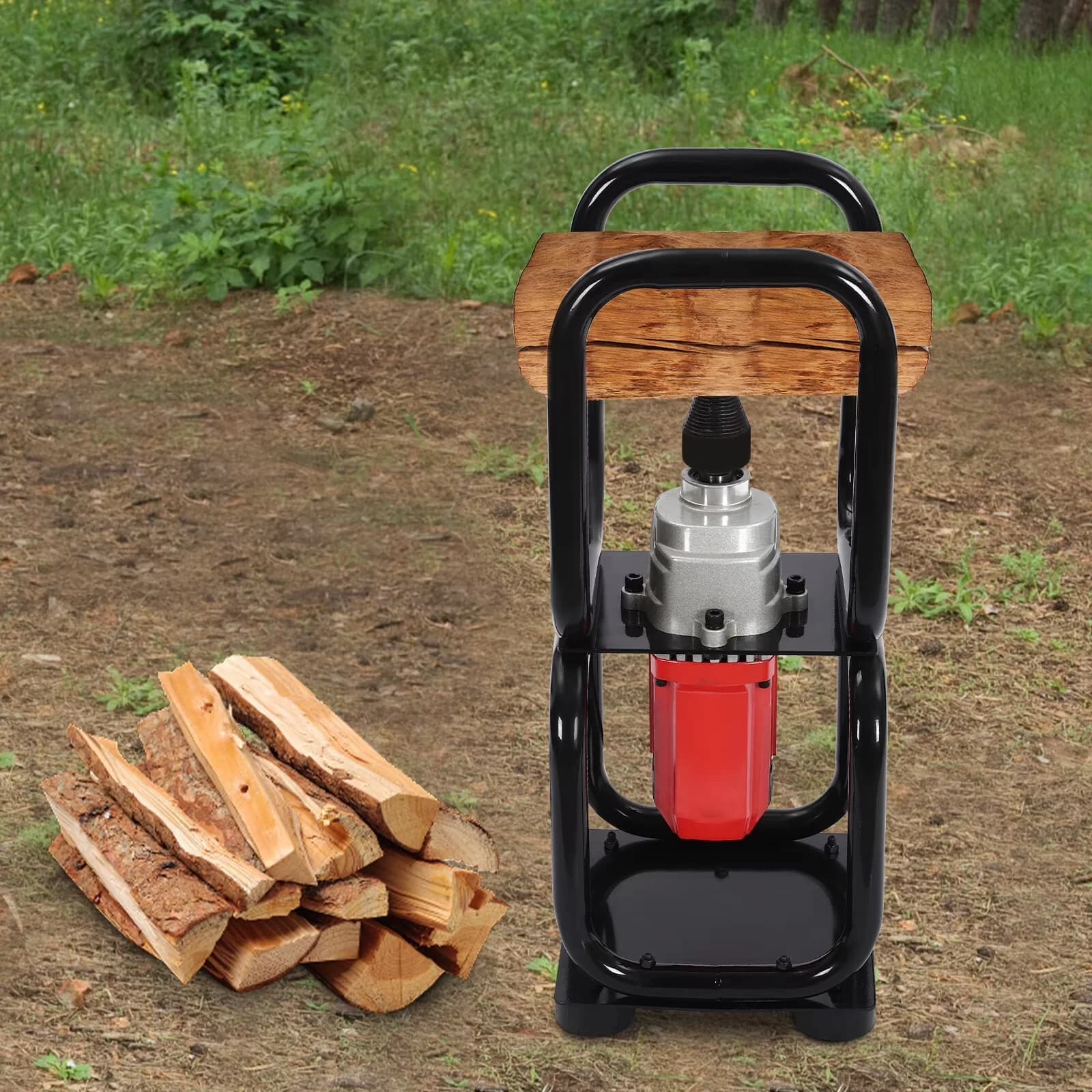 Logsplitter Quality with 110V, Wheeled, Three-Stage Reduction External Gear - Model 004FC7