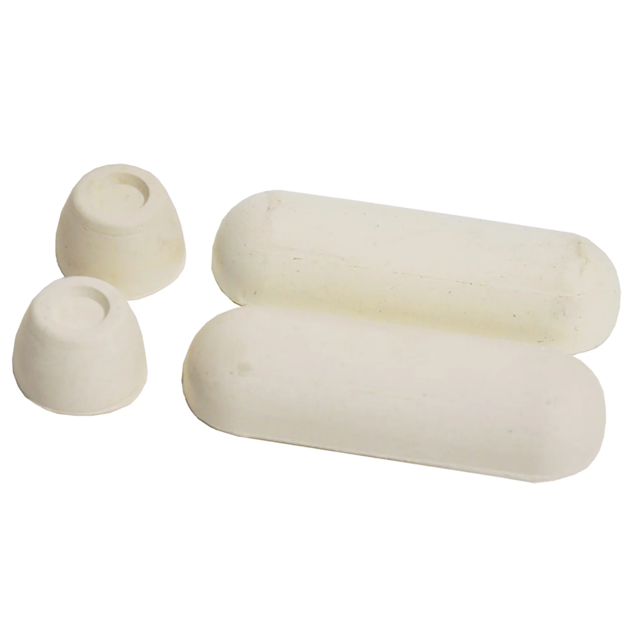 Premium Toilet Seats And Lid with Traditional, 0.01 lbs (10062), 4-Pack - White Rubber Model 870D0E