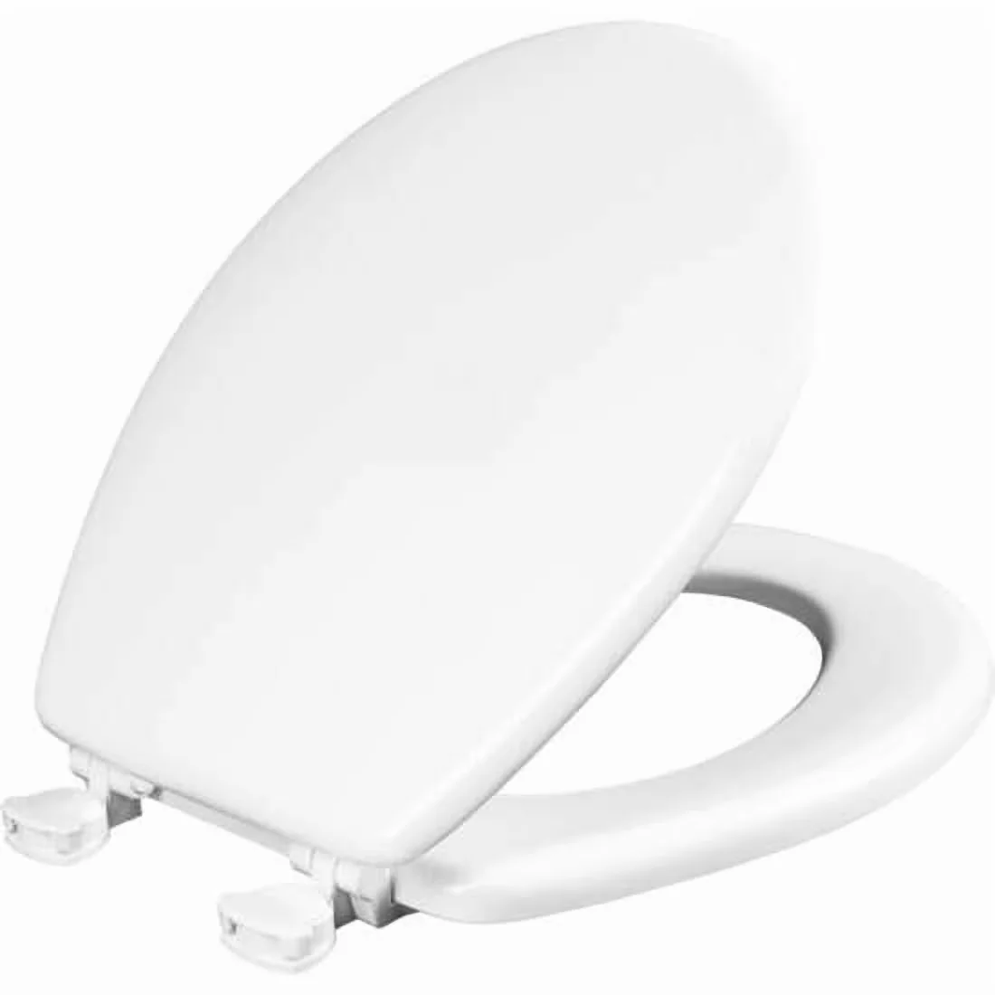 Toilet Seats And Lid Premium with Quick Release, Easy To Install - Enameled Wood White Model 13BFA3