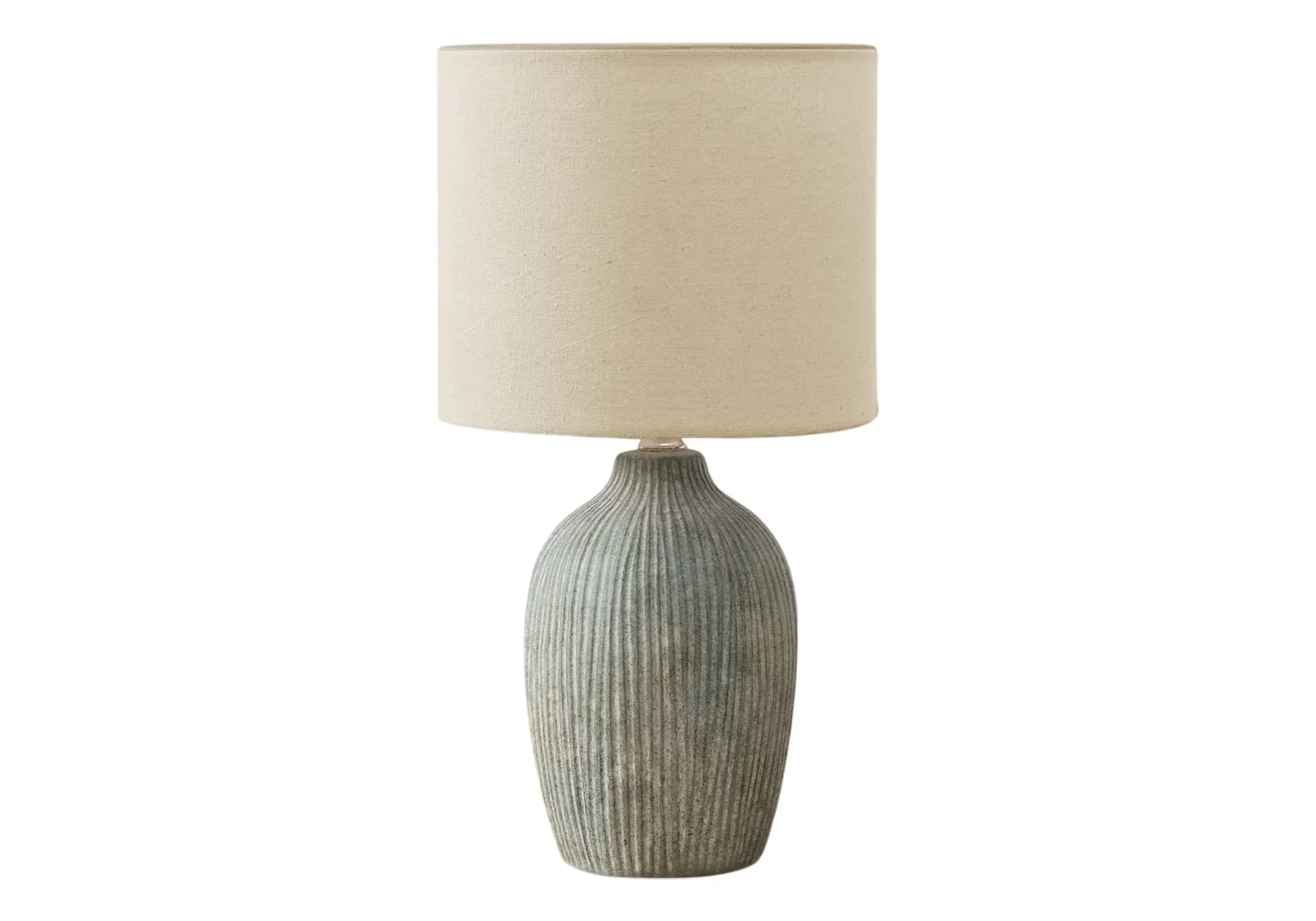 Sleek Table Lamp with Incandescent, Contemporary, Standard Lamps - Ceramic Green Model 55DD7D