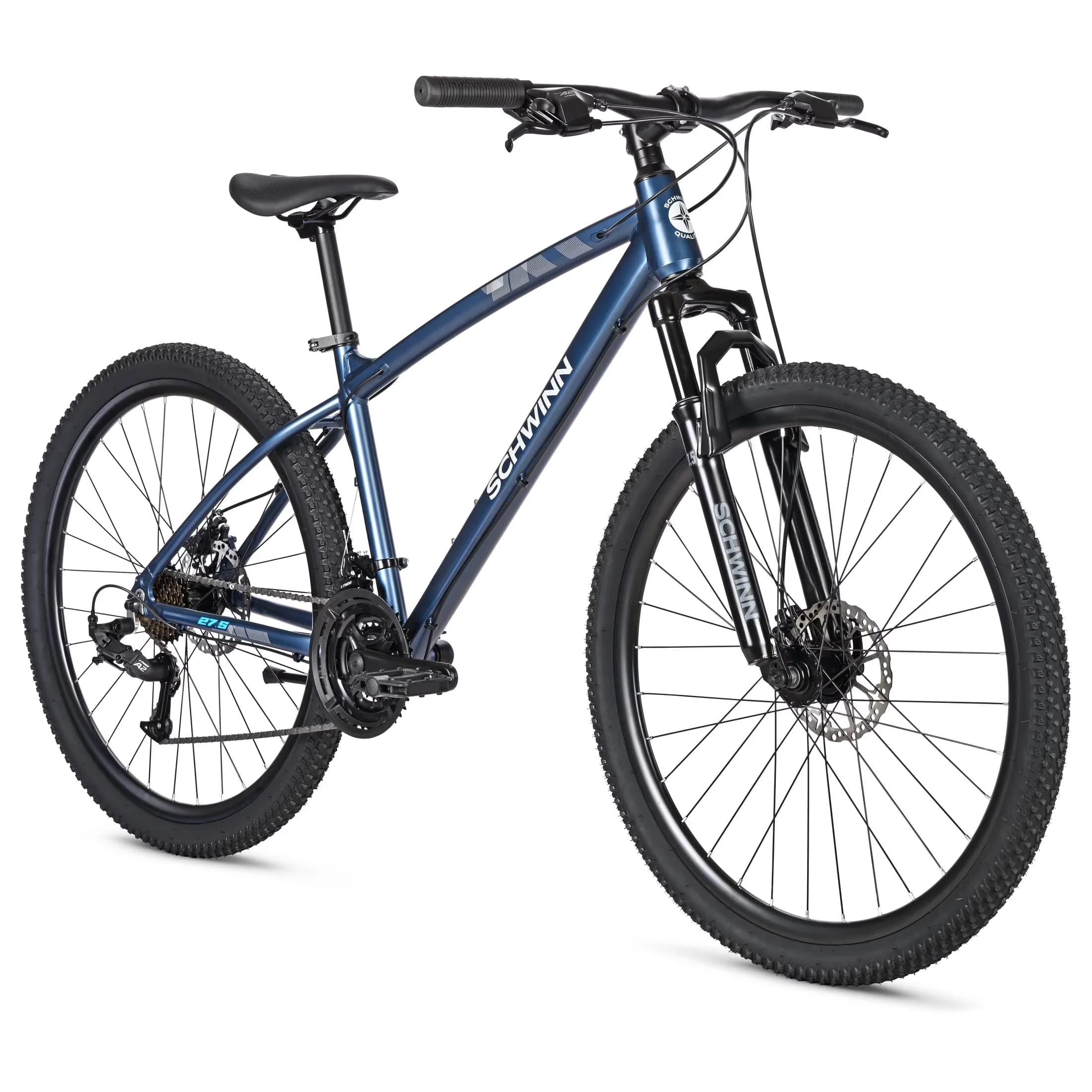 Compact Mountain Bike with Adjustable Seat Height, 21 Speeds, High Timber Sport - Blue Model 936D7D