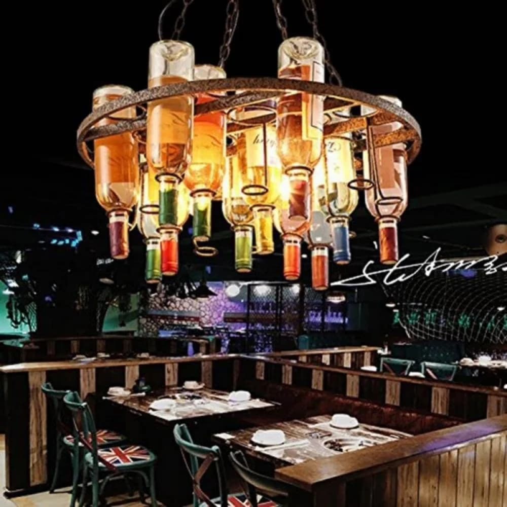 Classic Led Lighting with White-line Engraving - Rustic Charm Model F680C2
