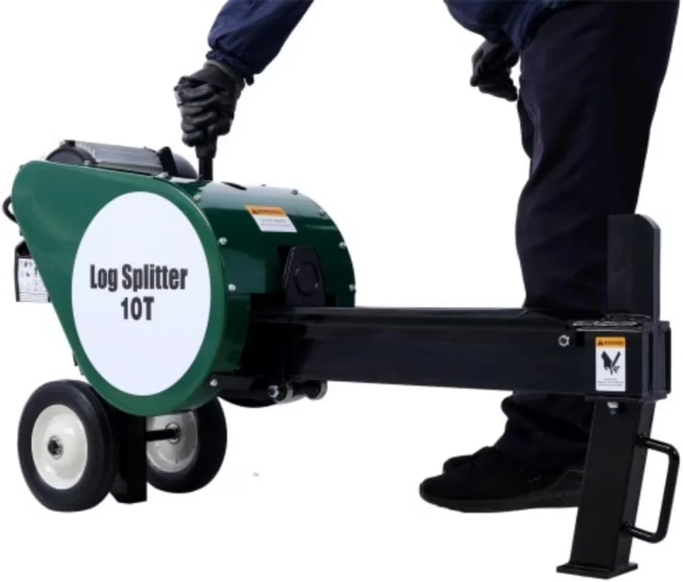 Efficient Logsplitter with 20-inch Electric Log Splitter - Green - Traditional Style Model 6C6DB3