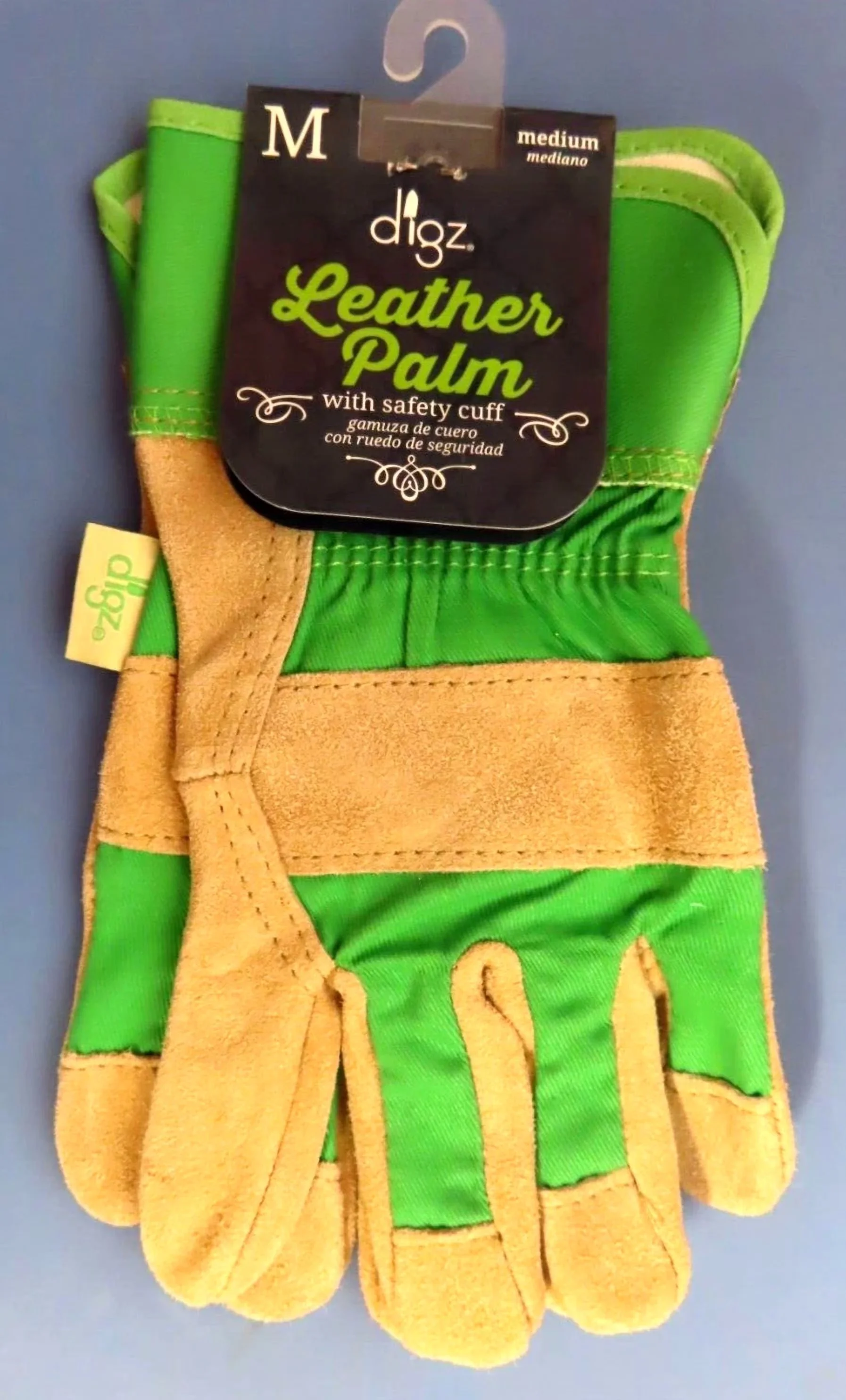 Protective Equipment Reliable with Med. Green New, Single Pair - Green Cowhide Leather Model 29CF0C
