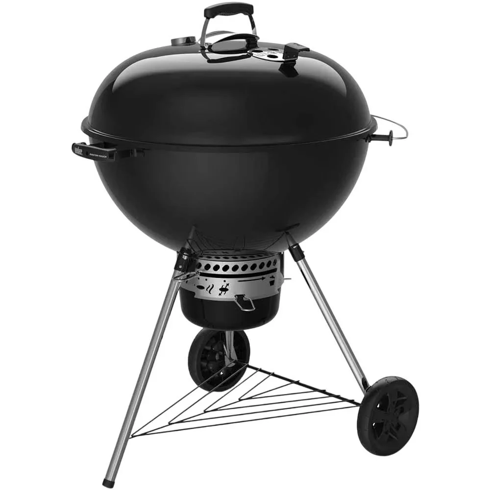 Innovative Charcoal Grill with Warming Rack, 26 Inch, Black - Metal Black Model 26E316