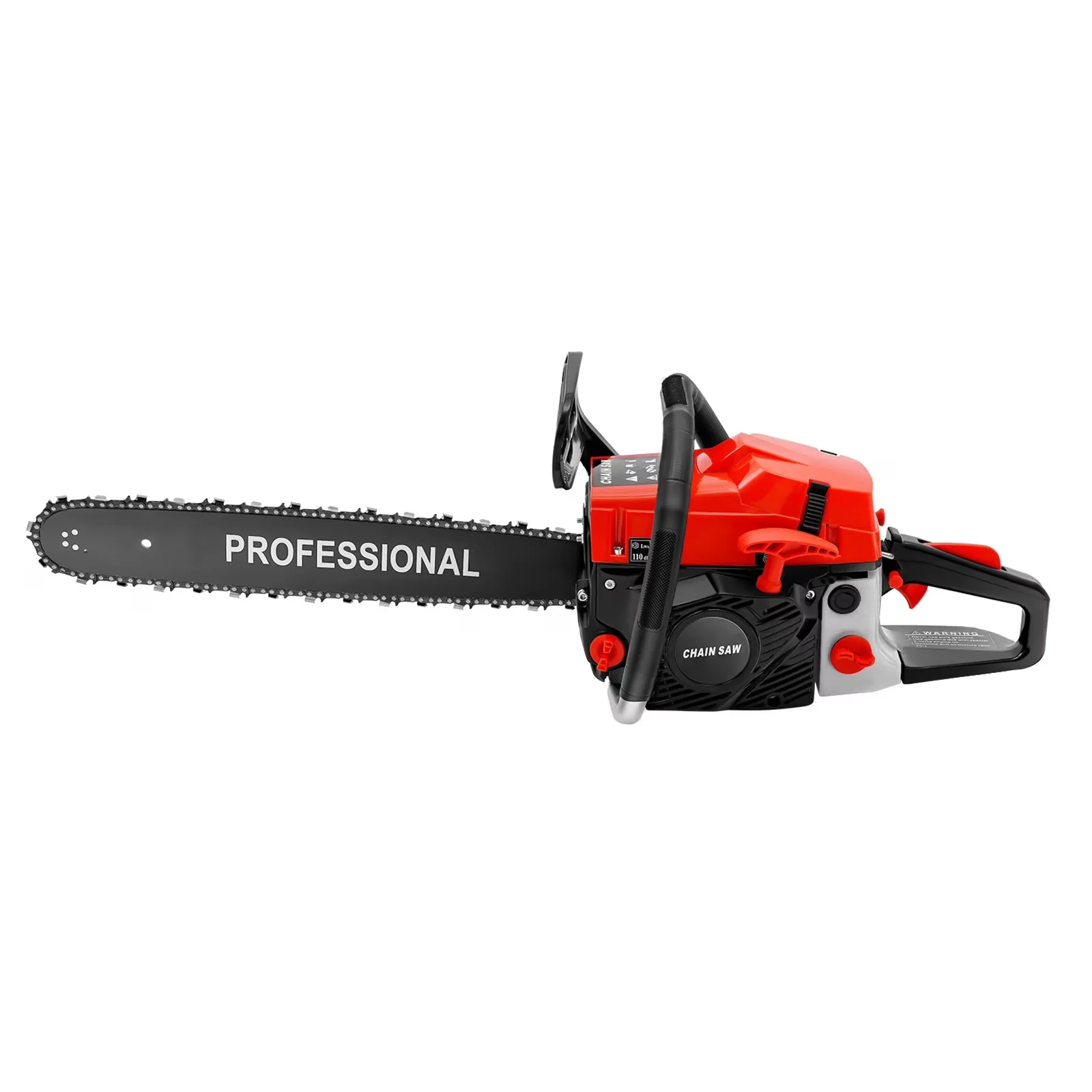 Classic Chainsaw with Chain Brake, 2.6KW Power Engine - Red - Residential Grade Model 661792