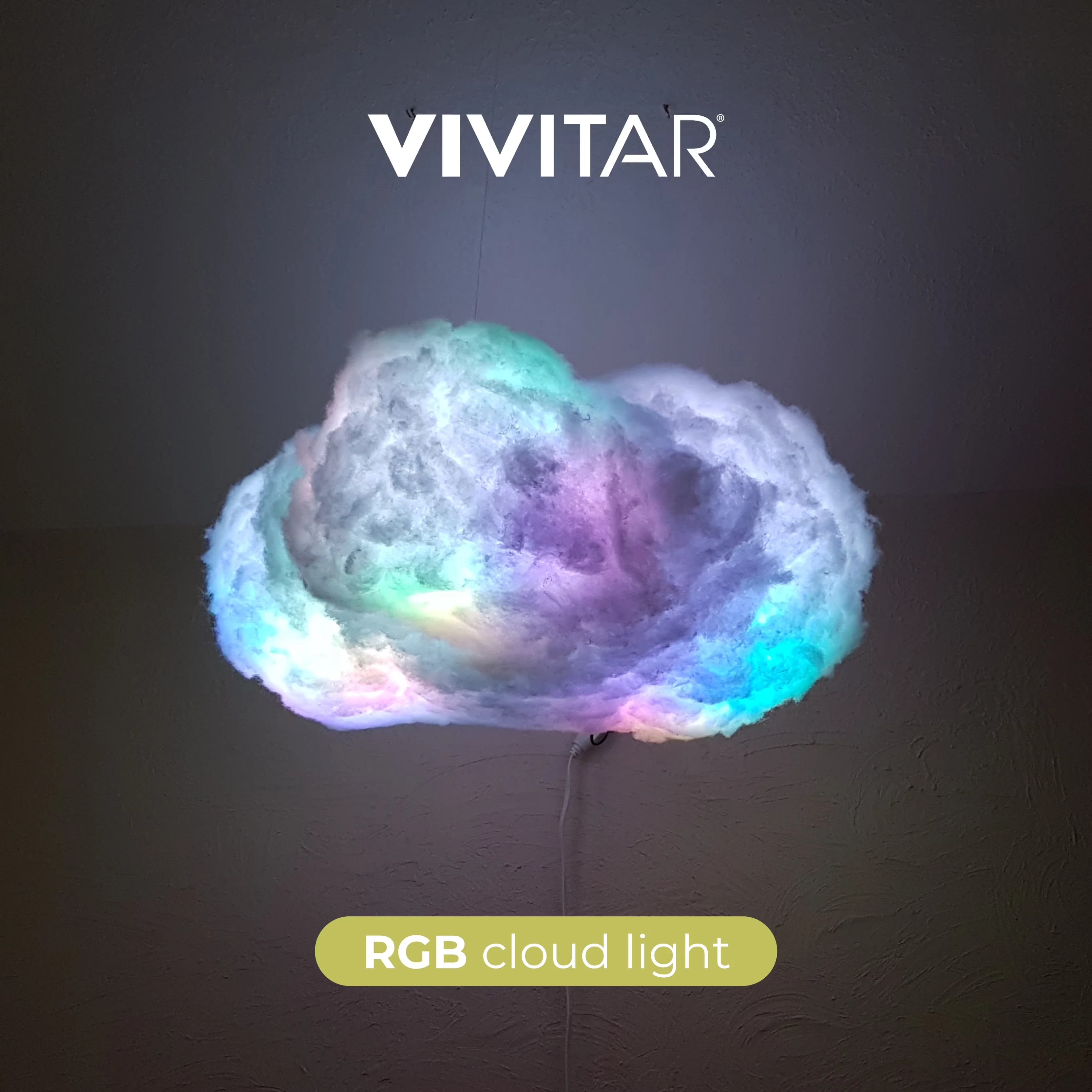 Led Lighting Modern with LED, Modern, Color Changing - Cloud Red - Long-Lasting Performance Model 642198