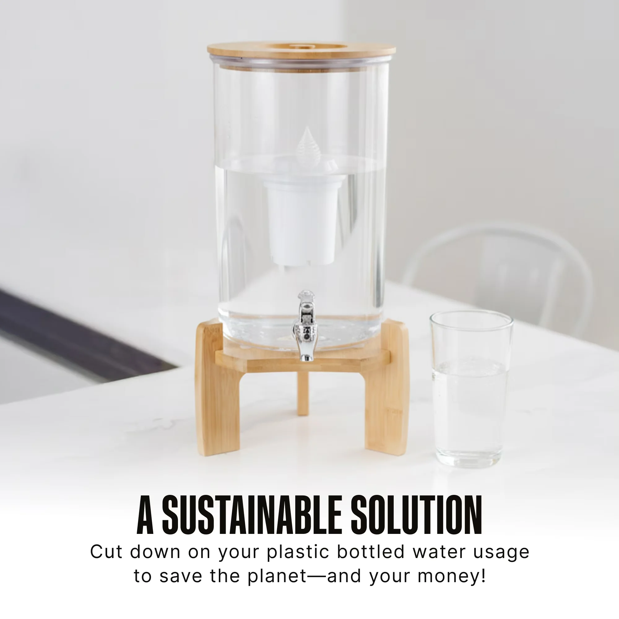 Classic Water Filtration with Multi Filter, 2.25 Gallon, 1 Filter - Clear Model 0C1CFF