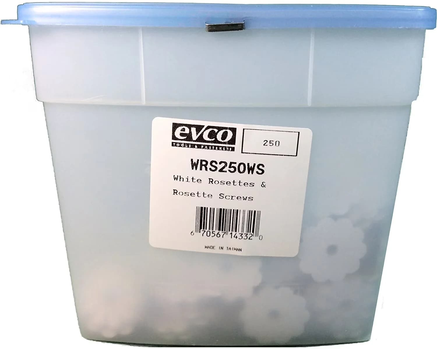 Building Material Durable with Key Features:, Includes: 250 - 1-1/2" R20 White Screws. - Plastic White Model 456D1F