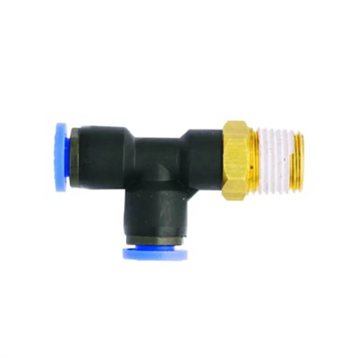 Stylish Air Tools Compressor with Swivel, 3/8" outside diameter, Industries SWVL RUN "T" Tube 3/8 OD - Black Nylon Model 3B788C
