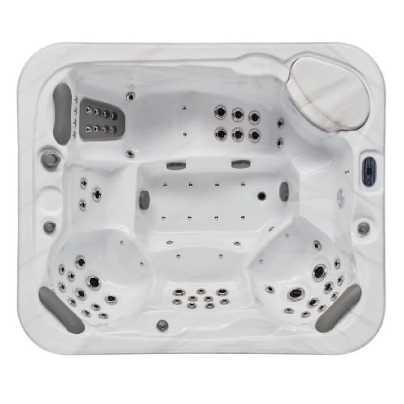 Compact Hot Tub with Energy Efficient, 1 Air Bubble Pump, Danika 5-Person Spa - Model 030F38