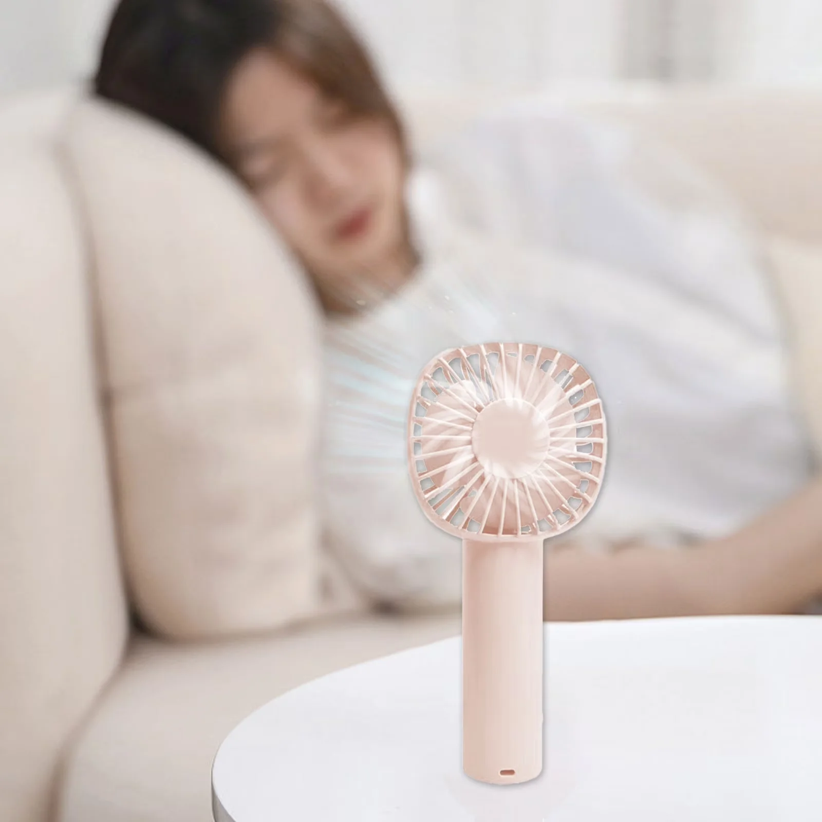 Efficient Fans In Cooling with Battery, Oscillating - Pink Plastic for Bedroom Model B8C1B6