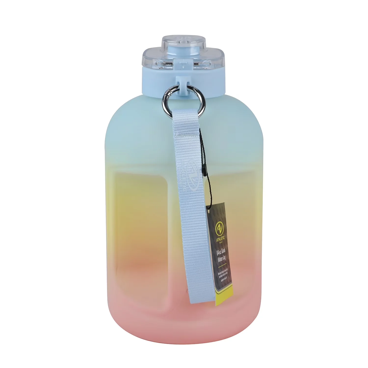 Essential Water Filtration with Dual-Function Lid, BPA-Free, 64Oz Motivational Jug - Plastic Multicolor Model D99E17