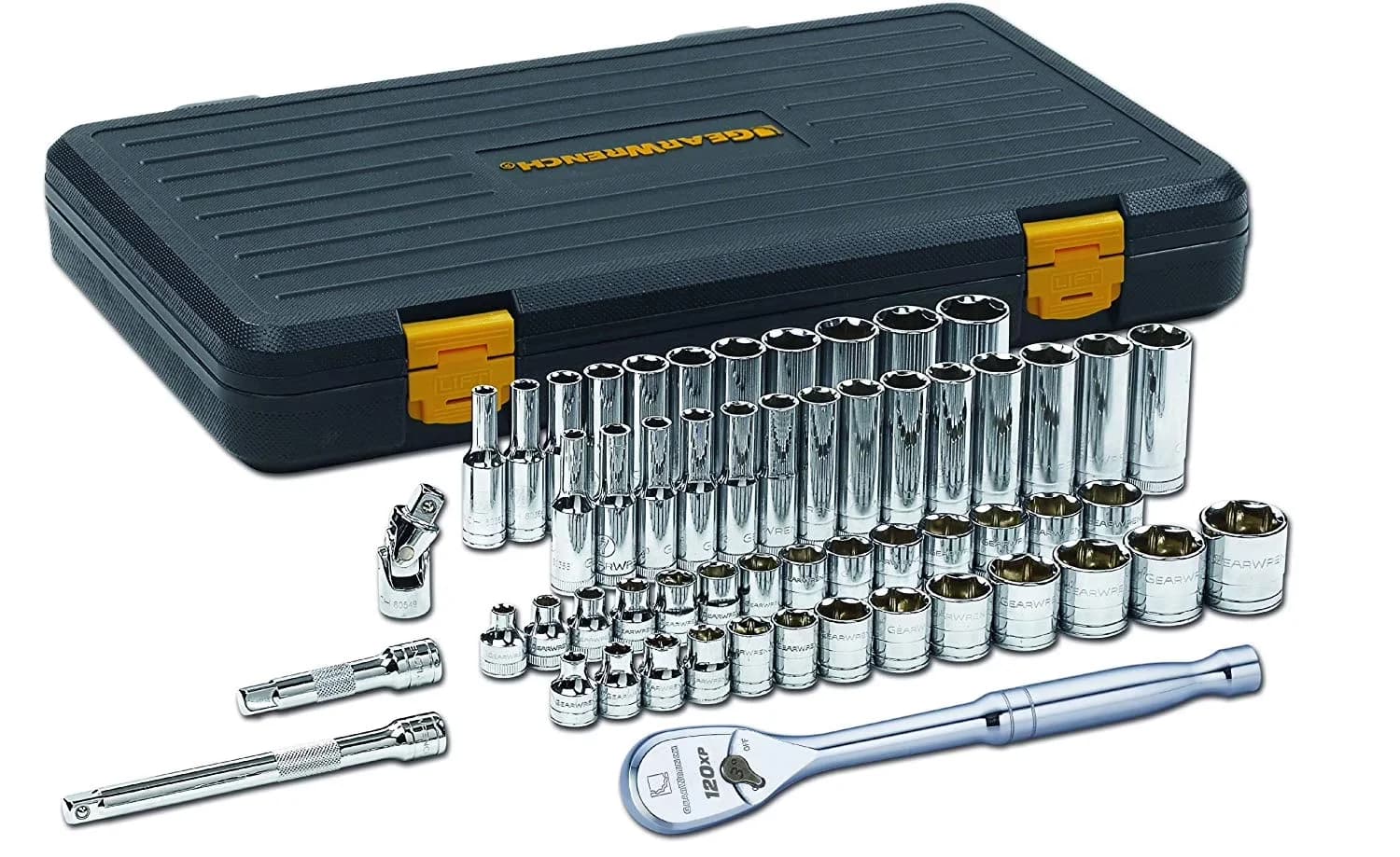 Efficient Pro Tool with Double-Stacked Pawl Technology, 120 positions give a 3° ratcheting arc - Steel Multicolor Model A7CFE4