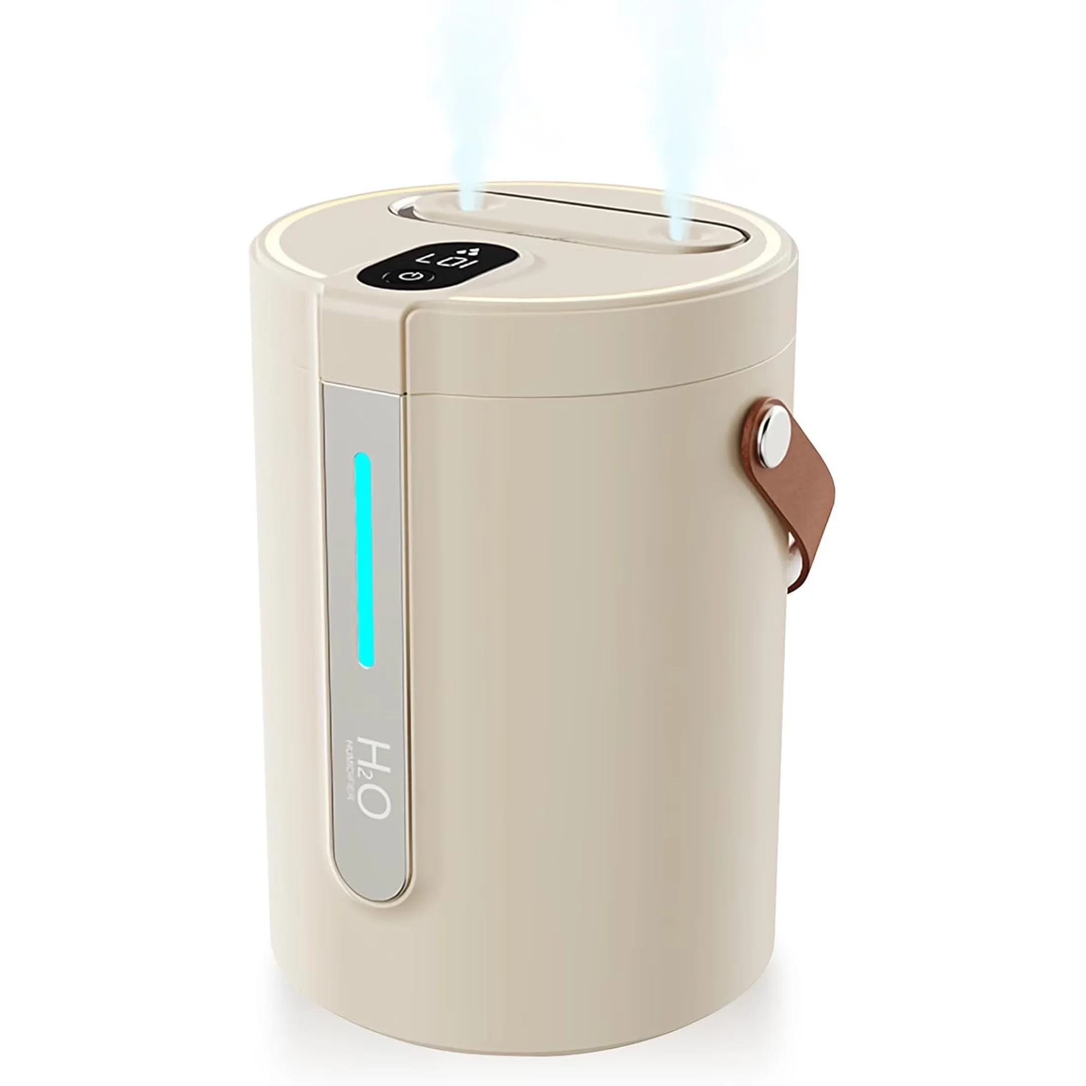 Humidifier Sleek with Night Light, Beige Portable Design, Dual Mist - Beige Model D09DEB