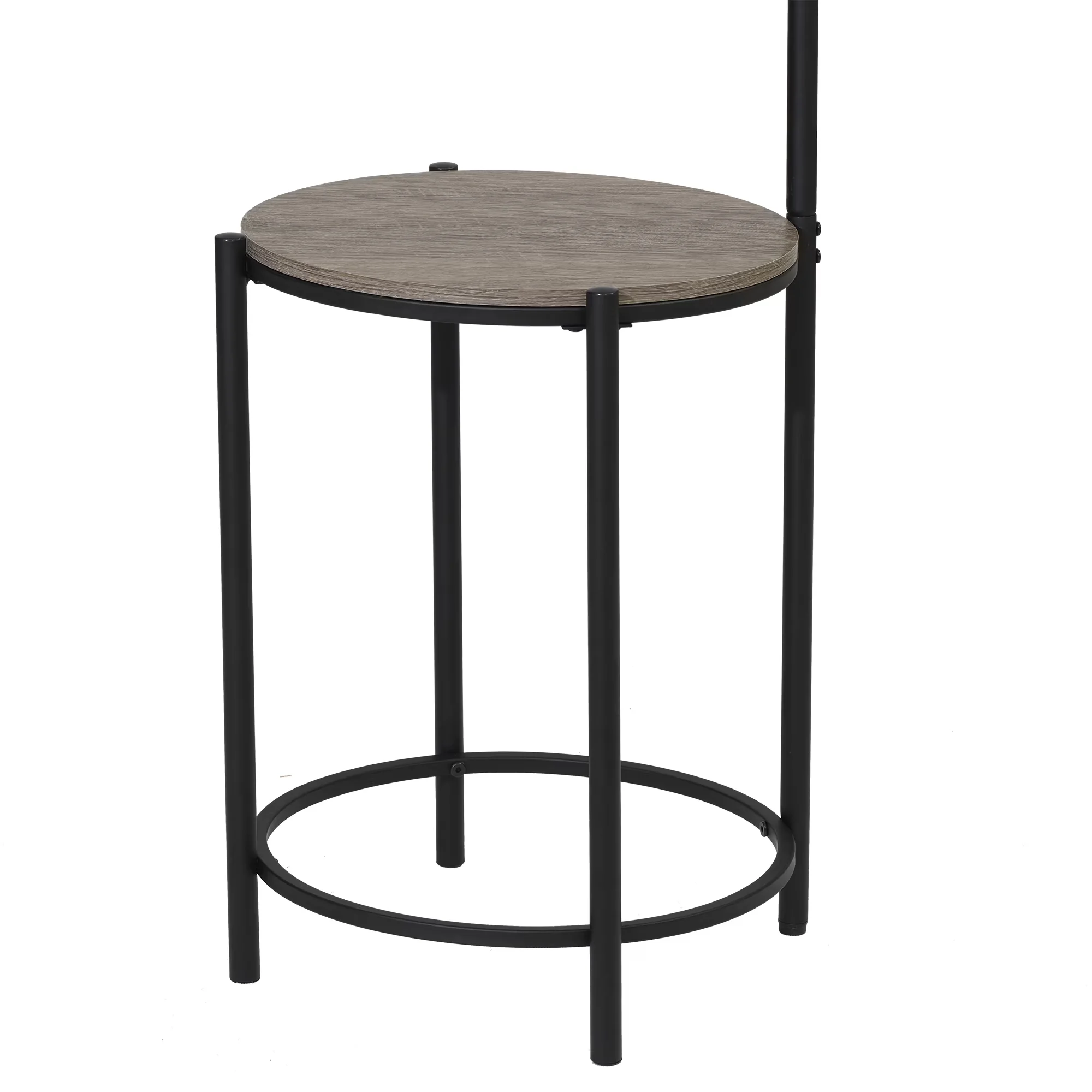 Quality Floor Lamp with LED, Shelf Lamps, Adjustable Head - Metal Black Model 6D1412