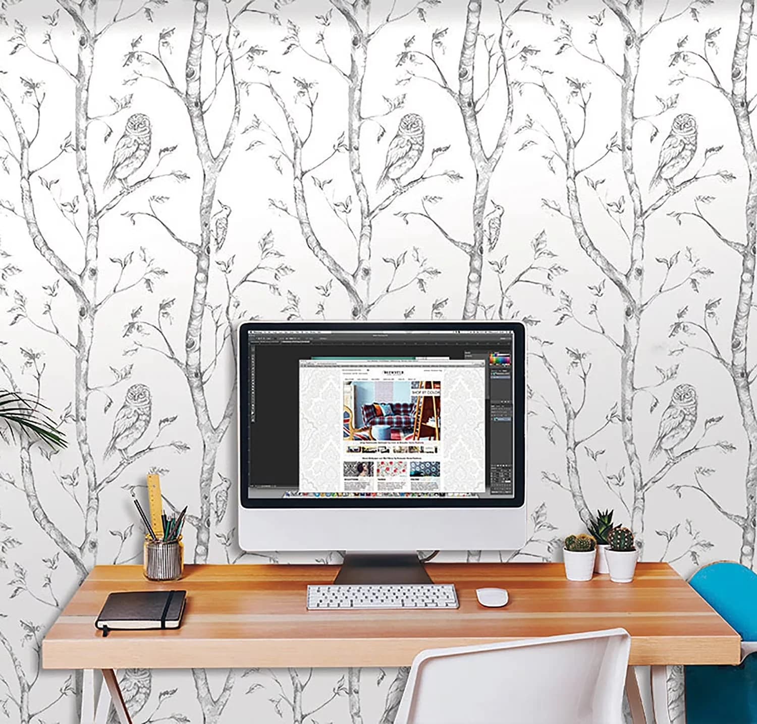 Wallpaper Versatile with Removable, Yellow Wethersfield Peel And Stick Vinyl - Vinyl White Model D10468