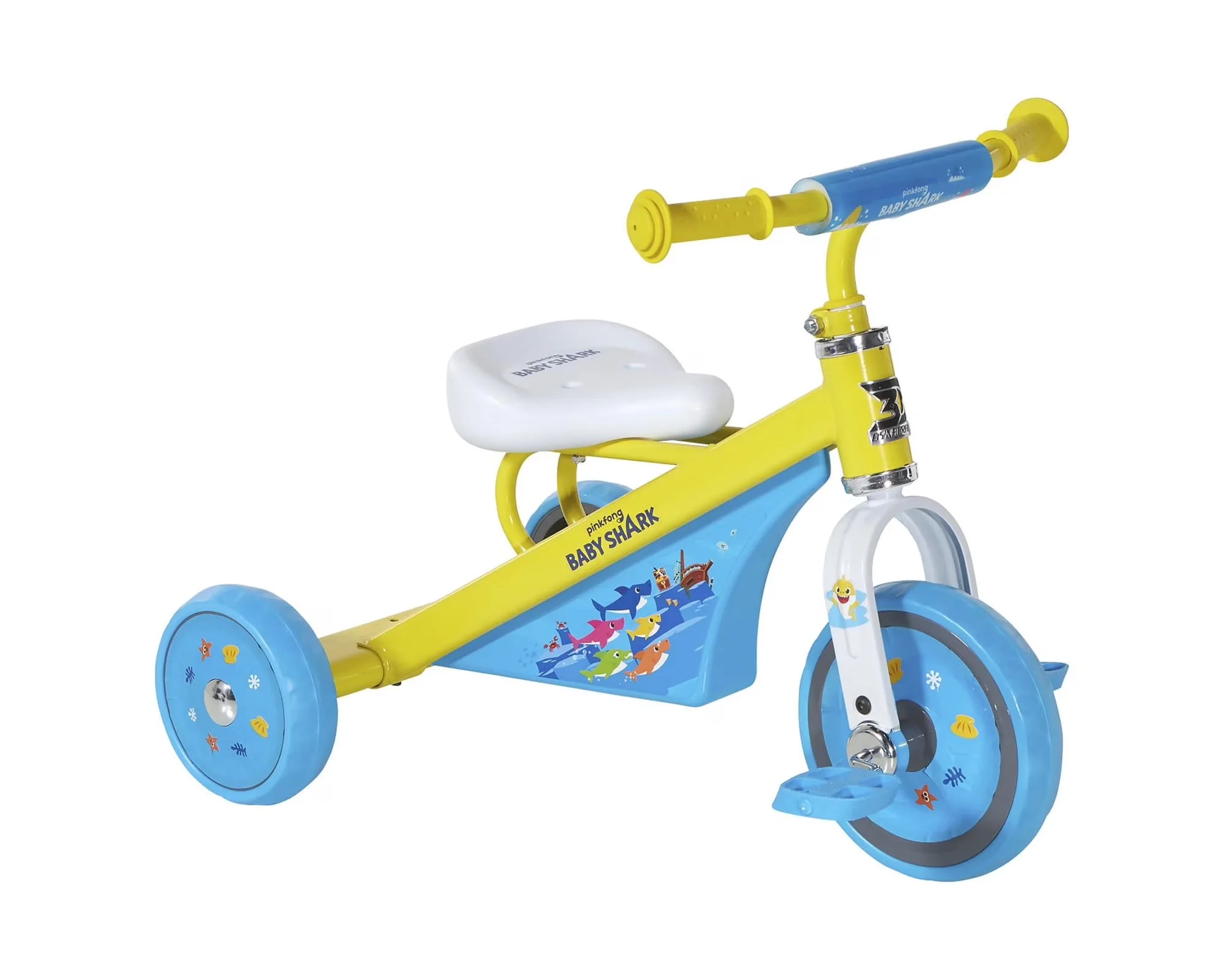 Professional Kids Bike with Custom Handlebar Pad for Added Comfort, 10" Unisex Trike - Yellow Model 481474
