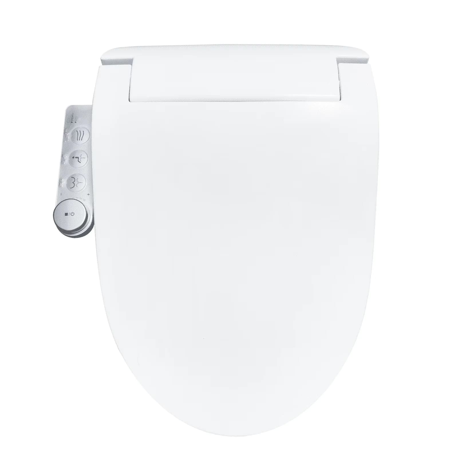 Premium Toilet Seats And Lid with Bidet Seat, Soft Closed - White Plastic Model 68963D