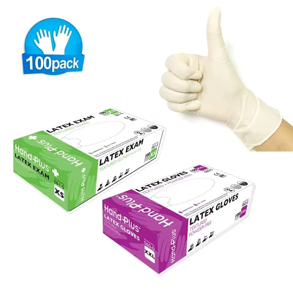 Protective Equipment Classic with Disposable - Latex White Gloves - Universal Fit Model E09760