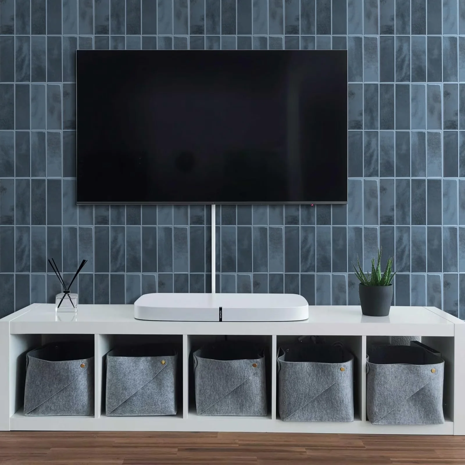 Modern Grey Vinyl Flooring Vinyl Plank Flooring - Vinyl Blue for Kitchen, Bathroom Model EF6C64
