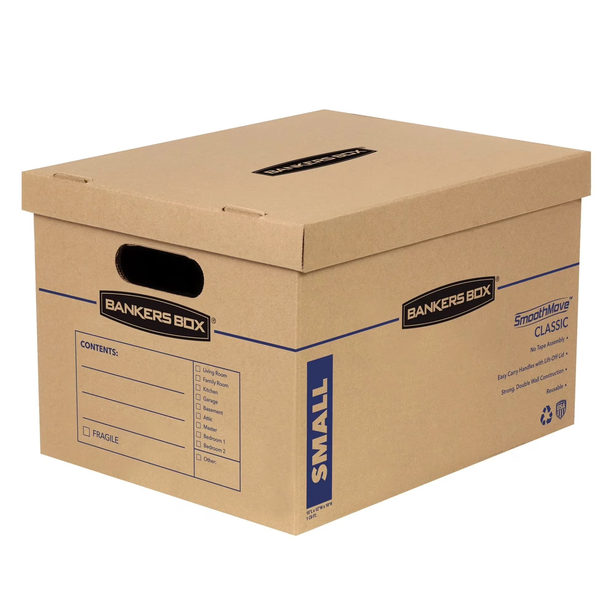 Reliable Moving with 12W, 15l x 12w x 10h, 10/Carton - 32 Ect B-Flute Kraft Corrugated Board 15" x 12" x 10" Model AF255C