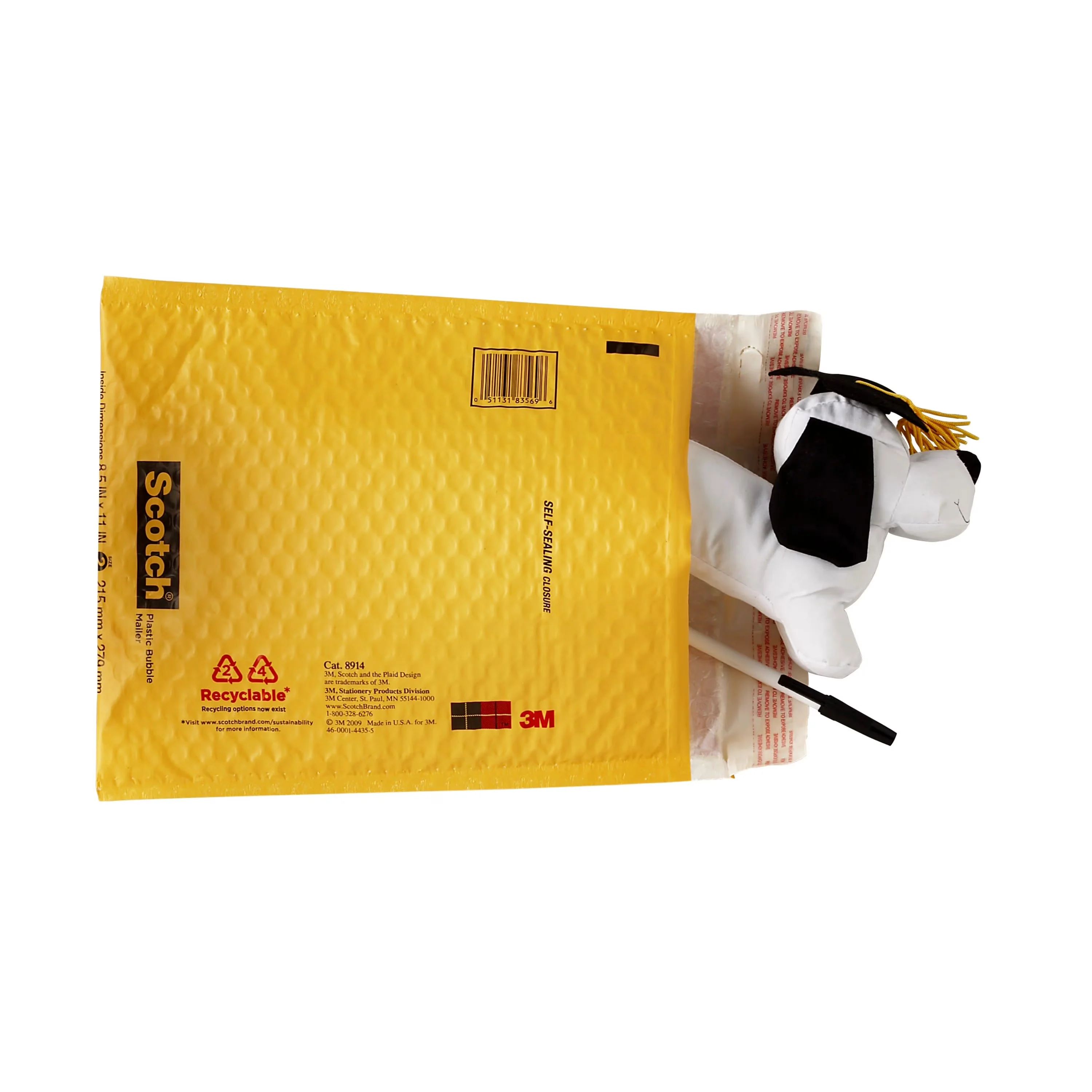 Modern Moving with Size #5, 1/Pack, ™ Plastic Bubble Mailer - Yellow Plastic Model 67B9A4