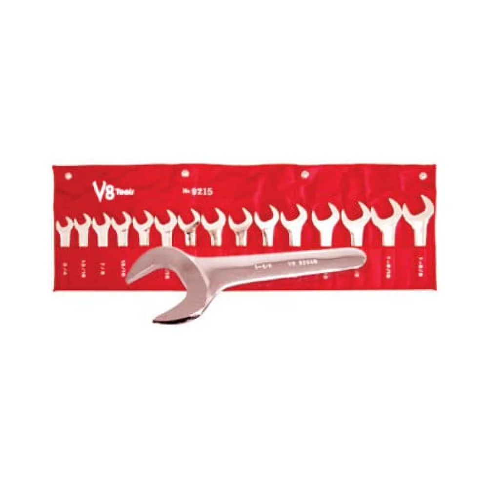Reliable Hand Tool Set with Long-Lasting, 9215 15-Piece Jumbo SAE Service Wrench, General Purpose - Multicolor M Model C19B08