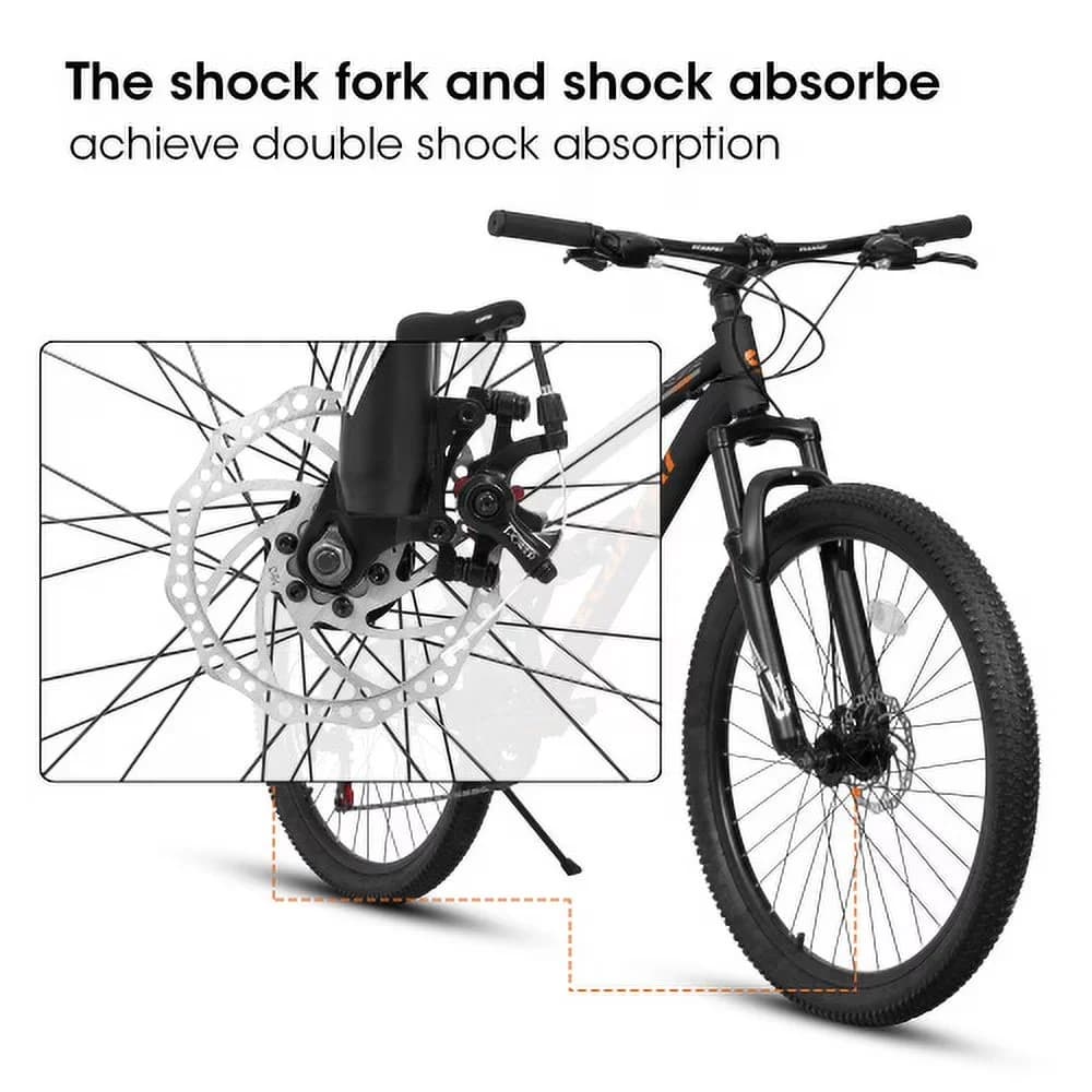 Efficient Mountain Bike with Adjustable Height, 26" - Blue 21 - Contemporary Style Model 666C4B
