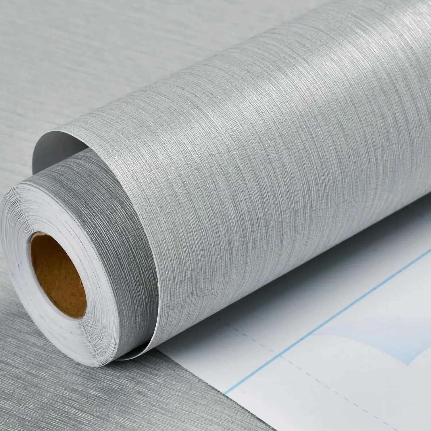 Innovative Wallpaper with Waterproof, Easy To Clean, Durable - Gray Polyethylene Terephthalate, Polyvinyl Chloride Model 7BCFDB